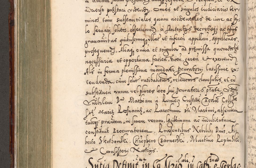Zdjęcie nr 645 dla obiektu archiwalnego: Illistrissimo et revedissimo in Christo Patre Domino Domino Georgio Rzadziwił Miserone Divina Sacrostae R. E. Tituli S. Sixti Presbitero Cardinali Duce in Olyka et Niesswiesz ad Gubernacula Ecclessiae Cracoviensis cuius administratorialem a Sancta Sede Apostolica obtinverat feliciter sedente. Acta actorum, causarum, sententiarum tam deffinitivarum quam interloquutoriarum decretorum, obligationum, quietationum, recognitionum, constitutionum procuratorum etc. coram Reverendo Domino Stanislao Crassinskz de Crasne Archidiacono Cracoviensis, Scholastico Gnesnesis, Custode Plocensis etc. Vicario et Officiali Generali Cracoviensi in Ano Domini Millesimo Quingentesimo Nonagesimo Primo cuius indictio quarta pontificatus SS. Domini Nostri Gregorii XIIII Anno I psius prio feliciter incipiut