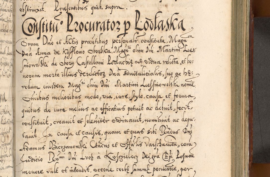 Zdjęcie nr 644 dla obiektu archiwalnego: Illistrissimo et revedissimo in Christo Patre Domino Domino Georgio Rzadziwił Miserone Divina Sacrostae R. E. Tituli S. Sixti Presbitero Cardinali Duce in Olyka et Niesswiesz ad Gubernacula Ecclessiae Cracoviensis cuius administratorialem a Sancta Sede Apostolica obtinverat feliciter sedente. Acta actorum, causarum, sententiarum tam deffinitivarum quam interloquutoriarum decretorum, obligationum, quietationum, recognitionum, constitutionum procuratorum etc. coram Reverendo Domino Stanislao Crassinskz de Crasne Archidiacono Cracoviensis, Scholastico Gnesnesis, Custode Plocensis etc. Vicario et Officiali Generali Cracoviensi in Ano Domini Millesimo Quingentesimo Nonagesimo Primo cuius indictio quarta pontificatus SS. Domini Nostri Gregorii XIIII Anno I psius prio feliciter incipiut