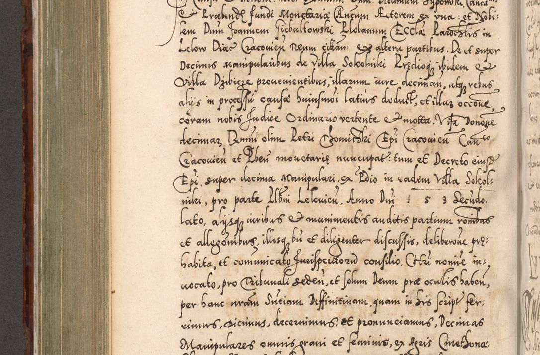 Zdjęcie nr 633 dla obiektu archiwalnego: Illistrissimo et revedissimo in Christo Patre Domino Domino Georgio Rzadziwił Miserone Divina Sacrostae R. E. Tituli S. Sixti Presbitero Cardinali Duce in Olyka et Niesswiesz ad Gubernacula Ecclessiae Cracoviensis cuius administratorialem a Sancta Sede Apostolica obtinverat feliciter sedente. Acta actorum, causarum, sententiarum tam deffinitivarum quam interloquutoriarum decretorum, obligationum, quietationum, recognitionum, constitutionum procuratorum etc. coram Reverendo Domino Stanislao Crassinskz de Crasne Archidiacono Cracoviensis, Scholastico Gnesnesis, Custode Plocensis etc. Vicario et Officiali Generali Cracoviensi in Ano Domini Millesimo Quingentesimo Nonagesimo Primo cuius indictio quarta pontificatus SS. Domini Nostri Gregorii XIIII Anno I psius prio feliciter incipiut