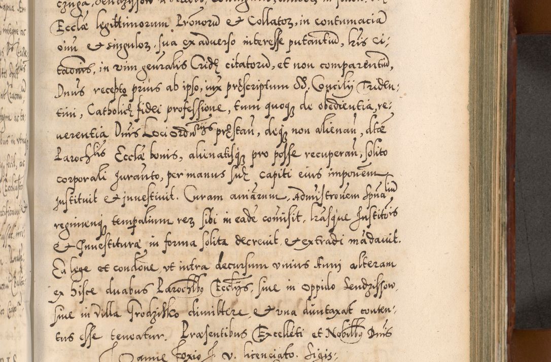 Zdjęcie nr 624 dla obiektu archiwalnego: Illistrissimo et revedissimo in Christo Patre Domino Domino Georgio Rzadziwił Miserone Divina Sacrostae R. E. Tituli S. Sixti Presbitero Cardinali Duce in Olyka et Niesswiesz ad Gubernacula Ecclessiae Cracoviensis cuius administratorialem a Sancta Sede Apostolica obtinverat feliciter sedente. Acta actorum, causarum, sententiarum tam deffinitivarum quam interloquutoriarum decretorum, obligationum, quietationum, recognitionum, constitutionum procuratorum etc. coram Reverendo Domino Stanislao Crassinskz de Crasne Archidiacono Cracoviensis, Scholastico Gnesnesis, Custode Plocensis etc. Vicario et Officiali Generali Cracoviensi in Ano Domini Millesimo Quingentesimo Nonagesimo Primo cuius indictio quarta pontificatus SS. Domini Nostri Gregorii XIIII Anno I psius prio feliciter incipiut