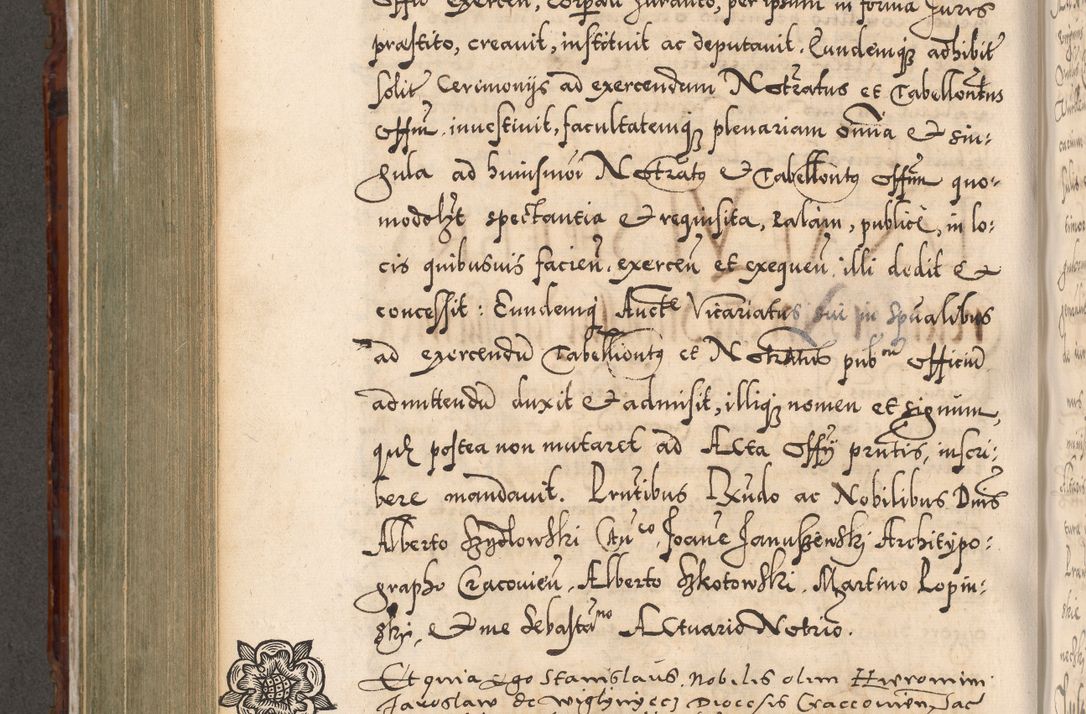 Zdjęcie nr 617 dla obiektu archiwalnego: Illistrissimo et revedissimo in Christo Patre Domino Domino Georgio Rzadziwił Miserone Divina Sacrostae R. E. Tituli S. Sixti Presbitero Cardinali Duce in Olyka et Niesswiesz ad Gubernacula Ecclessiae Cracoviensis cuius administratorialem a Sancta Sede Apostolica obtinverat feliciter sedente. Acta actorum, causarum, sententiarum tam deffinitivarum quam interloquutoriarum decretorum, obligationum, quietationum, recognitionum, constitutionum procuratorum etc. coram Reverendo Domino Stanislao Crassinskz de Crasne Archidiacono Cracoviensis, Scholastico Gnesnesis, Custode Plocensis etc. Vicario et Officiali Generali Cracoviensi in Ano Domini Millesimo Quingentesimo Nonagesimo Primo cuius indictio quarta pontificatus SS. Domini Nostri Gregorii XIIII Anno I psius prio feliciter incipiut