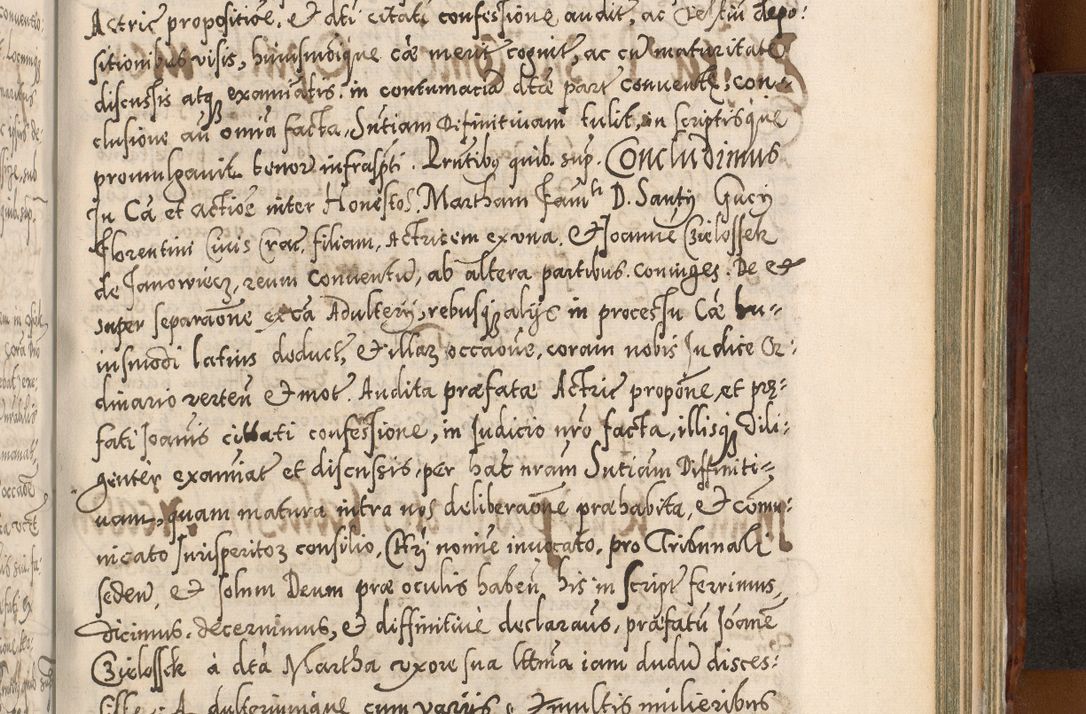 Zdjęcie nr 1002 dla obiektu archiwalnego: Illistrissimo et revedissimo in Christo Patre Domino Domino Georgio Rzadziwił Miserone Divina Sacrostae R. E. Tituli S. Sixti Presbitero Cardinali Duce in Olyka et Niesswiesz ad Gubernacula Ecclessiae Cracoviensis cuius administratorialem a Sancta Sede Apostolica obtinverat feliciter sedente. Acta actorum, causarum, sententiarum tam deffinitivarum quam interloquutoriarum decretorum, obligationum, quietationum, recognitionum, constitutionum procuratorum etc. coram Reverendo Domino Stanislao Crassinskz de Crasne Archidiacono Cracoviensis, Scholastico Gnesnesis, Custode Plocensis etc. Vicario et Officiali Generali Cracoviensi in Ano Domini Millesimo Quingentesimo Nonagesimo Primo cuius indictio quarta pontificatus SS. Domini Nostri Gregorii XIIII Anno I psius prio feliciter incipiut