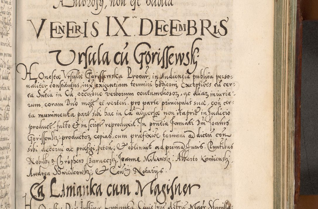 Zdjęcie nr 1000 dla obiektu archiwalnego: Illistrissimo et revedissimo in Christo Patre Domino Domino Georgio Rzadziwił Miserone Divina Sacrostae R. E. Tituli S. Sixti Presbitero Cardinali Duce in Olyka et Niesswiesz ad Gubernacula Ecclessiae Cracoviensis cuius administratorialem a Sancta Sede Apostolica obtinverat feliciter sedente. Acta actorum, causarum, sententiarum tam deffinitivarum quam interloquutoriarum decretorum, obligationum, quietationum, recognitionum, constitutionum procuratorum etc. coram Reverendo Domino Stanislao Crassinskz de Crasne Archidiacono Cracoviensis, Scholastico Gnesnesis, Custode Plocensis etc. Vicario et Officiali Generali Cracoviensi in Ano Domini Millesimo Quingentesimo Nonagesimo Primo cuius indictio quarta pontificatus SS. Domini Nostri Gregorii XIIII Anno I psius prio feliciter incipiut