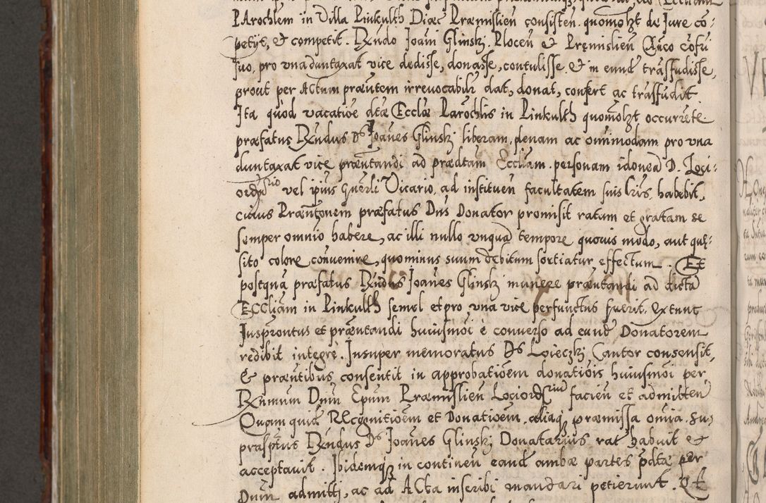 Zdjęcie nr 999 dla obiektu archiwalnego: Illistrissimo et revedissimo in Christo Patre Domino Domino Georgio Rzadziwił Miserone Divina Sacrostae R. E. Tituli S. Sixti Presbitero Cardinali Duce in Olyka et Niesswiesz ad Gubernacula Ecclessiae Cracoviensis cuius administratorialem a Sancta Sede Apostolica obtinverat feliciter sedente. Acta actorum, causarum, sententiarum tam deffinitivarum quam interloquutoriarum decretorum, obligationum, quietationum, recognitionum, constitutionum procuratorum etc. coram Reverendo Domino Stanislao Crassinskz de Crasne Archidiacono Cracoviensis, Scholastico Gnesnesis, Custode Plocensis etc. Vicario et Officiali Generali Cracoviensi in Ano Domini Millesimo Quingentesimo Nonagesimo Primo cuius indictio quarta pontificatus SS. Domini Nostri Gregorii XIIII Anno I psius prio feliciter incipiut