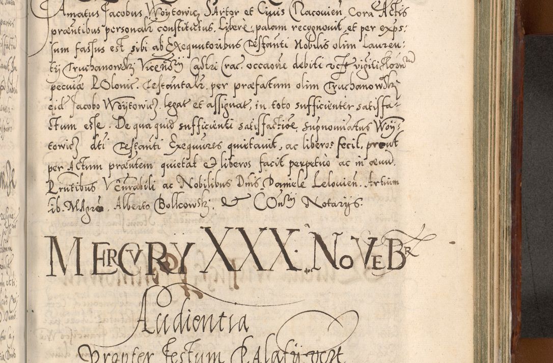 Zdjęcie nr 996 dla obiektu archiwalnego: Illistrissimo et revedissimo in Christo Patre Domino Domino Georgio Rzadziwił Miserone Divina Sacrostae R. E. Tituli S. Sixti Presbitero Cardinali Duce in Olyka et Niesswiesz ad Gubernacula Ecclessiae Cracoviensis cuius administratorialem a Sancta Sede Apostolica obtinverat feliciter sedente. Acta actorum, causarum, sententiarum tam deffinitivarum quam interloquutoriarum decretorum, obligationum, quietationum, recognitionum, constitutionum procuratorum etc. coram Reverendo Domino Stanislao Crassinskz de Crasne Archidiacono Cracoviensis, Scholastico Gnesnesis, Custode Plocensis etc. Vicario et Officiali Generali Cracoviensi in Ano Domini Millesimo Quingentesimo Nonagesimo Primo cuius indictio quarta pontificatus SS. Domini Nostri Gregorii XIIII Anno I psius prio feliciter incipiut