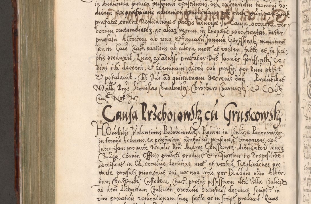 Zdjęcie nr 967 dla obiektu archiwalnego: Illistrissimo et revedissimo in Christo Patre Domino Domino Georgio Rzadziwił Miserone Divina Sacrostae R. E. Tituli S. Sixti Presbitero Cardinali Duce in Olyka et Niesswiesz ad Gubernacula Ecclessiae Cracoviensis cuius administratorialem a Sancta Sede Apostolica obtinverat feliciter sedente. Acta actorum, causarum, sententiarum tam deffinitivarum quam interloquutoriarum decretorum, obligationum, quietationum, recognitionum, constitutionum procuratorum etc. coram Reverendo Domino Stanislao Crassinskz de Crasne Archidiacono Cracoviensis, Scholastico Gnesnesis, Custode Plocensis etc. Vicario et Officiali Generali Cracoviensi in Ano Domini Millesimo Quingentesimo Nonagesimo Primo cuius indictio quarta pontificatus SS. Domini Nostri Gregorii XIIII Anno I psius prio feliciter incipiut