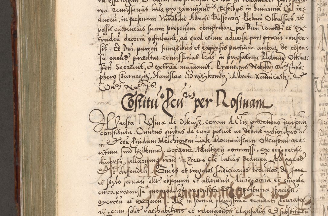 Zdjęcie nr 941 dla obiektu archiwalnego: Illistrissimo et revedissimo in Christo Patre Domino Domino Georgio Rzadziwił Miserone Divina Sacrostae R. E. Tituli S. Sixti Presbitero Cardinali Duce in Olyka et Niesswiesz ad Gubernacula Ecclessiae Cracoviensis cuius administratorialem a Sancta Sede Apostolica obtinverat feliciter sedente. Acta actorum, causarum, sententiarum tam deffinitivarum quam interloquutoriarum decretorum, obligationum, quietationum, recognitionum, constitutionum procuratorum etc. coram Reverendo Domino Stanislao Crassinskz de Crasne Archidiacono Cracoviensis, Scholastico Gnesnesis, Custode Plocensis etc. Vicario et Officiali Generali Cracoviensi in Ano Domini Millesimo Quingentesimo Nonagesimo Primo cuius indictio quarta pontificatus SS. Domini Nostri Gregorii XIIII Anno I psius prio feliciter incipiut