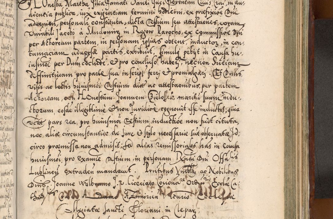 Zdjęcie nr 930 dla obiektu archiwalnego: Illistrissimo et revedissimo in Christo Patre Domino Domino Georgio Rzadziwił Miserone Divina Sacrostae R. E. Tituli S. Sixti Presbitero Cardinali Duce in Olyka et Niesswiesz ad Gubernacula Ecclessiae Cracoviensis cuius administratorialem a Sancta Sede Apostolica obtinverat feliciter sedente. Acta actorum, causarum, sententiarum tam deffinitivarum quam interloquutoriarum decretorum, obligationum, quietationum, recognitionum, constitutionum procuratorum etc. coram Reverendo Domino Stanislao Crassinskz de Crasne Archidiacono Cracoviensis, Scholastico Gnesnesis, Custode Plocensis etc. Vicario et Officiali Generali Cracoviensi in Ano Domini Millesimo Quingentesimo Nonagesimo Primo cuius indictio quarta pontificatus SS. Domini Nostri Gregorii XIIII Anno I psius prio feliciter incipiut