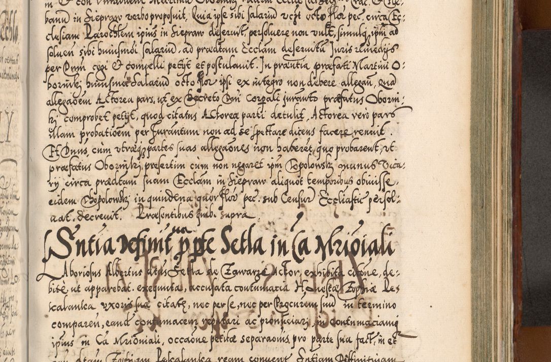 Zdjęcie nr 912 dla obiektu archiwalnego: Illistrissimo et revedissimo in Christo Patre Domino Domino Georgio Rzadziwił Miserone Divina Sacrostae R. E. Tituli S. Sixti Presbitero Cardinali Duce in Olyka et Niesswiesz ad Gubernacula Ecclessiae Cracoviensis cuius administratorialem a Sancta Sede Apostolica obtinverat feliciter sedente. Acta actorum, causarum, sententiarum tam deffinitivarum quam interloquutoriarum decretorum, obligationum, quietationum, recognitionum, constitutionum procuratorum etc. coram Reverendo Domino Stanislao Crassinskz de Crasne Archidiacono Cracoviensis, Scholastico Gnesnesis, Custode Plocensis etc. Vicario et Officiali Generali Cracoviensi in Ano Domini Millesimo Quingentesimo Nonagesimo Primo cuius indictio quarta pontificatus SS. Domini Nostri Gregorii XIIII Anno I psius prio feliciter incipiut