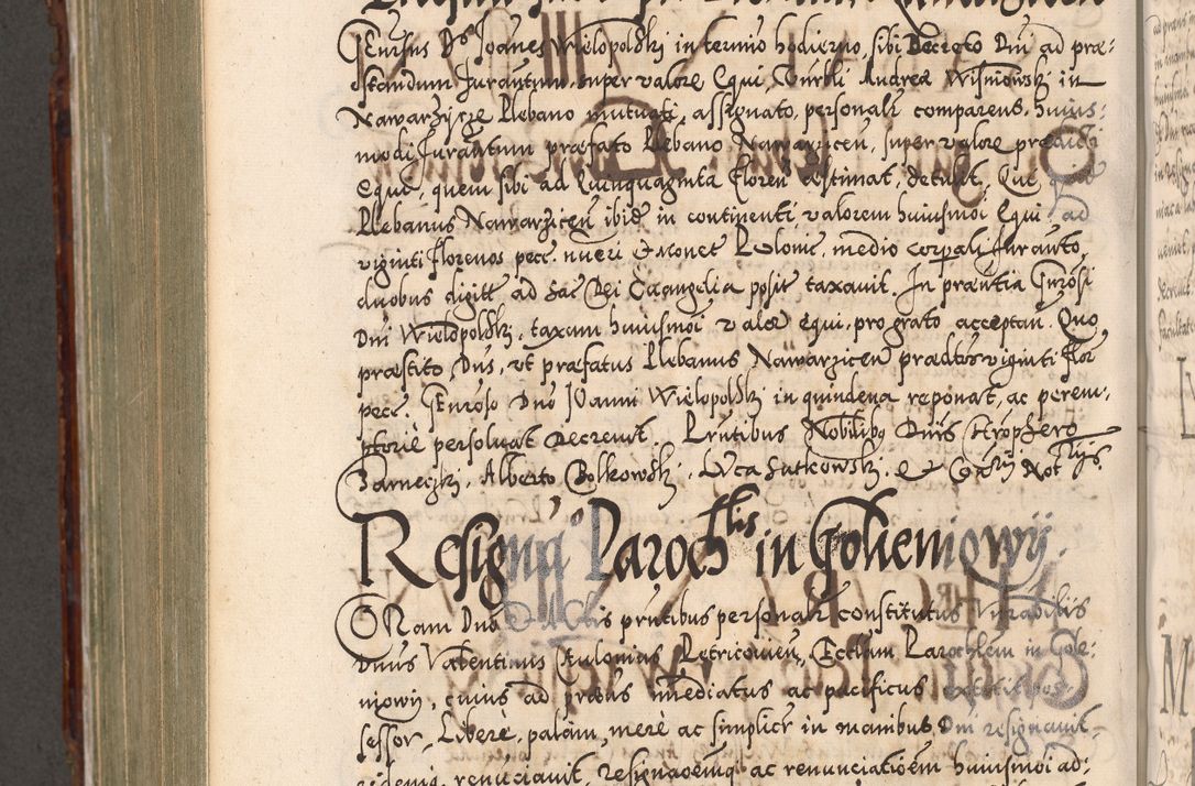 Zdjęcie nr 907 dla obiektu archiwalnego: Illistrissimo et revedissimo in Christo Patre Domino Domino Georgio Rzadziwił Miserone Divina Sacrostae R. E. Tituli S. Sixti Presbitero Cardinali Duce in Olyka et Niesswiesz ad Gubernacula Ecclessiae Cracoviensis cuius administratorialem a Sancta Sede Apostolica obtinverat feliciter sedente. Acta actorum, causarum, sententiarum tam deffinitivarum quam interloquutoriarum decretorum, obligationum, quietationum, recognitionum, constitutionum procuratorum etc. coram Reverendo Domino Stanislao Crassinskz de Crasne Archidiacono Cracoviensis, Scholastico Gnesnesis, Custode Plocensis etc. Vicario et Officiali Generali Cracoviensi in Ano Domini Millesimo Quingentesimo Nonagesimo Primo cuius indictio quarta pontificatus SS. Domini Nostri Gregorii XIIII Anno I psius prio feliciter incipiut