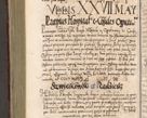 Zdjęcie nr 895 dla obiektu archiwalnego: Illistrissimo et revedissimo in Christo Patre Domino Domino Georgio Rzadziwił Miserone Divina Sacrostae R. E. Tituli S. Sixti Presbitero Cardinali Duce in Olyka et Niesswiesz ad Gubernacula Ecclessiae Cracoviensis cuius administratorialem a Sancta Sede Apostolica obtinverat feliciter sedente. Acta actorum, causarum, sententiarum tam deffinitivarum quam interloquutoriarum decretorum, obligationum, quietationum, recognitionum, constitutionum procuratorum etc. coram Reverendo Domino Stanislao Crassinskz de Crasne Archidiacono Cracoviensis, Scholastico Gnesnesis, Custode Plocensis etc. Vicario et Officiali Generali Cracoviensi in Ano Domini Millesimo Quingentesimo Nonagesimo Primo cuius indictio quarta pontificatus SS. Domini Nostri Gregorii XIIII Anno I psius prio feliciter incipiut