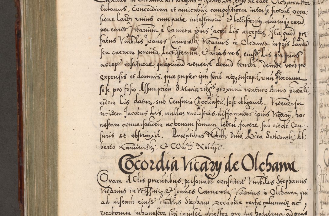 Zdjęcie nr 885 dla obiektu archiwalnego: Illistrissimo et revedissimo in Christo Patre Domino Domino Georgio Rzadziwił Miserone Divina Sacrostae R. E. Tituli S. Sixti Presbitero Cardinali Duce in Olyka et Niesswiesz ad Gubernacula Ecclessiae Cracoviensis cuius administratorialem a Sancta Sede Apostolica obtinverat feliciter sedente. Acta actorum, causarum, sententiarum tam deffinitivarum quam interloquutoriarum decretorum, obligationum, quietationum, recognitionum, constitutionum procuratorum etc. coram Reverendo Domino Stanislao Crassinskz de Crasne Archidiacono Cracoviensis, Scholastico Gnesnesis, Custode Plocensis etc. Vicario et Officiali Generali Cracoviensi in Ano Domini Millesimo Quingentesimo Nonagesimo Primo cuius indictio quarta pontificatus SS. Domini Nostri Gregorii XIIII Anno I psius prio feliciter incipiut