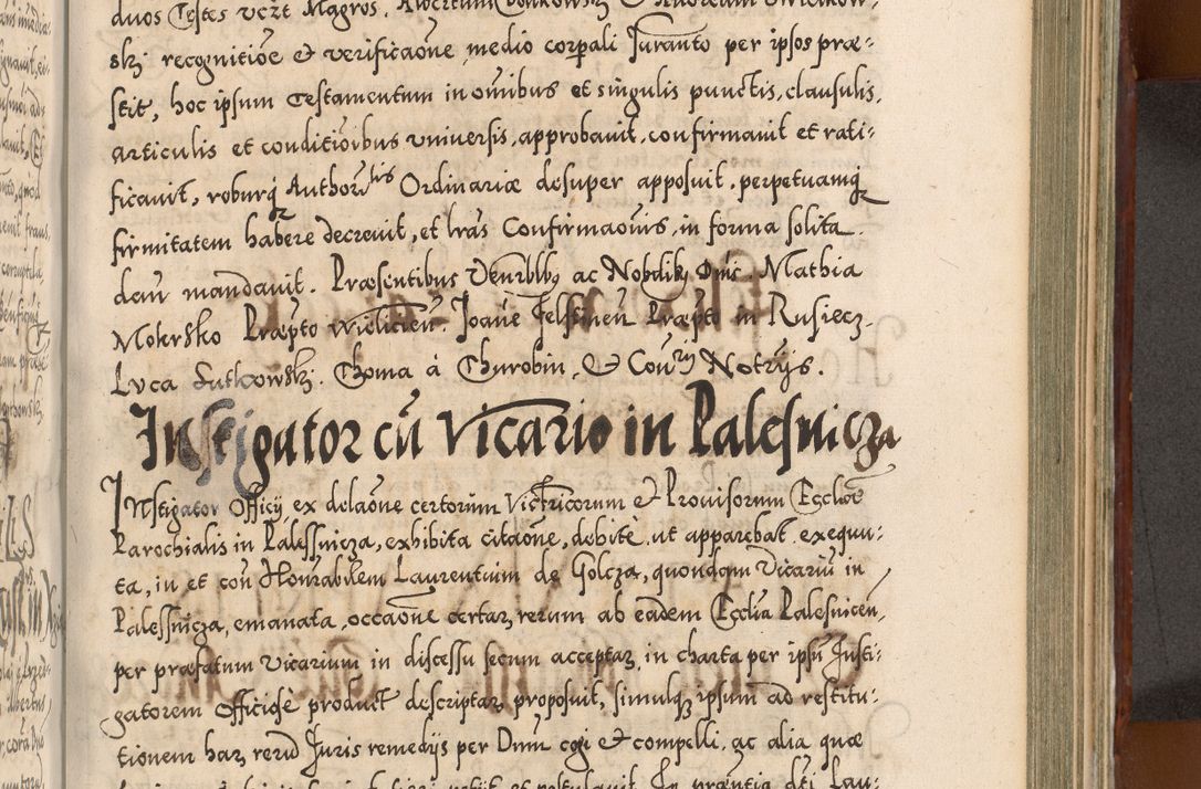 Zdjęcie nr 868 dla obiektu archiwalnego: Illistrissimo et revedissimo in Christo Patre Domino Domino Georgio Rzadziwił Miserone Divina Sacrostae R. E. Tituli S. Sixti Presbitero Cardinali Duce in Olyka et Niesswiesz ad Gubernacula Ecclessiae Cracoviensis cuius administratorialem a Sancta Sede Apostolica obtinverat feliciter sedente. Acta actorum, causarum, sententiarum tam deffinitivarum quam interloquutoriarum decretorum, obligationum, quietationum, recognitionum, constitutionum procuratorum etc. coram Reverendo Domino Stanislao Crassinskz de Crasne Archidiacono Cracoviensis, Scholastico Gnesnesis, Custode Plocensis etc. Vicario et Officiali Generali Cracoviensi in Ano Domini Millesimo Quingentesimo Nonagesimo Primo cuius indictio quarta pontificatus SS. Domini Nostri Gregorii XIIII Anno I psius prio feliciter incipiut