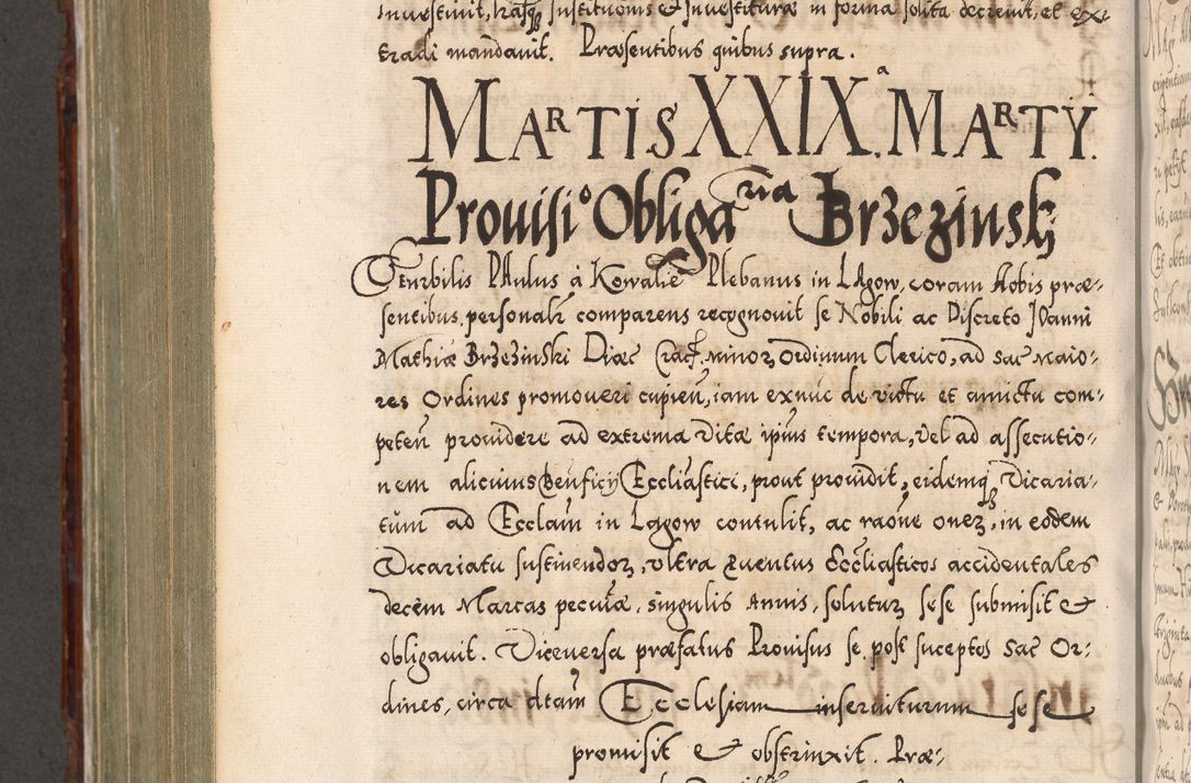 Zdjęcie nr 861 dla obiektu archiwalnego: Illistrissimo et revedissimo in Christo Patre Domino Domino Georgio Rzadziwił Miserone Divina Sacrostae R. E. Tituli S. Sixti Presbitero Cardinali Duce in Olyka et Niesswiesz ad Gubernacula Ecclessiae Cracoviensis cuius administratorialem a Sancta Sede Apostolica obtinverat feliciter sedente. Acta actorum, causarum, sententiarum tam deffinitivarum quam interloquutoriarum decretorum, obligationum, quietationum, recognitionum, constitutionum procuratorum etc. coram Reverendo Domino Stanislao Crassinskz de Crasne Archidiacono Cracoviensis, Scholastico Gnesnesis, Custode Plocensis etc. Vicario et Officiali Generali Cracoviensi in Ano Domini Millesimo Quingentesimo Nonagesimo Primo cuius indictio quarta pontificatus SS. Domini Nostri Gregorii XIIII Anno I psius prio feliciter incipiut