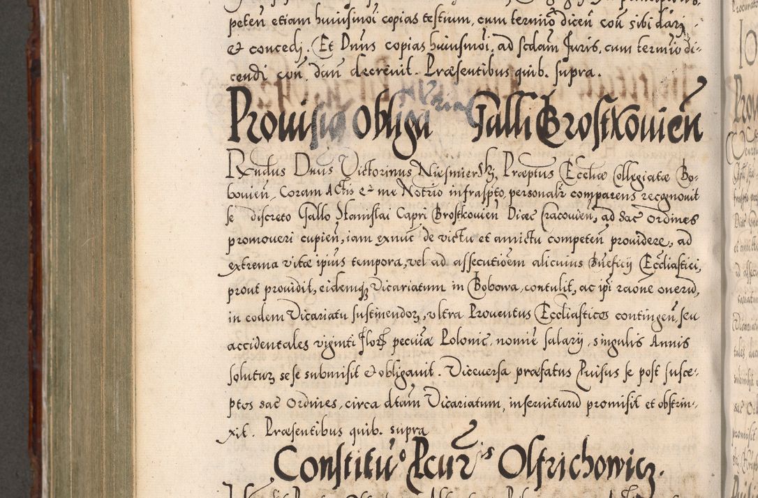 Zdjęcie nr 855 dla obiektu archiwalnego: Illistrissimo et revedissimo in Christo Patre Domino Domino Georgio Rzadziwił Miserone Divina Sacrostae R. E. Tituli S. Sixti Presbitero Cardinali Duce in Olyka et Niesswiesz ad Gubernacula Ecclessiae Cracoviensis cuius administratorialem a Sancta Sede Apostolica obtinverat feliciter sedente. Acta actorum, causarum, sententiarum tam deffinitivarum quam interloquutoriarum decretorum, obligationum, quietationum, recognitionum, constitutionum procuratorum etc. coram Reverendo Domino Stanislao Crassinskz de Crasne Archidiacono Cracoviensis, Scholastico Gnesnesis, Custode Plocensis etc. Vicario et Officiali Generali Cracoviensi in Ano Domini Millesimo Quingentesimo Nonagesimo Primo cuius indictio quarta pontificatus SS. Domini Nostri Gregorii XIIII Anno I psius prio feliciter incipiut