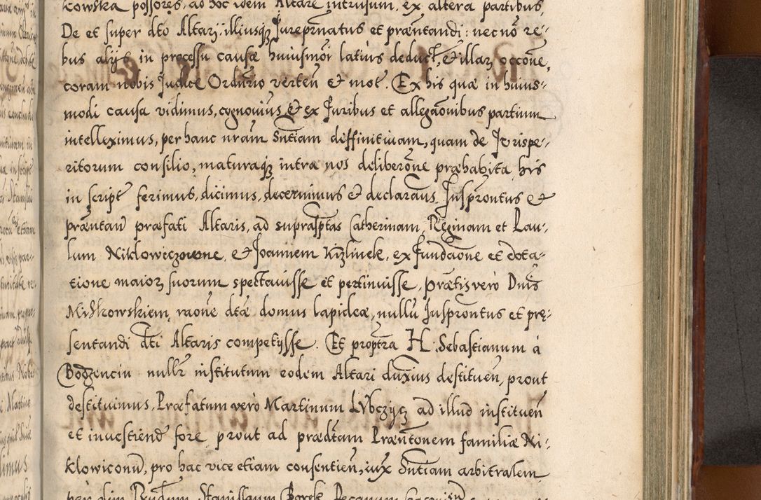 Zdjęcie nr 852 dla obiektu archiwalnego: Illistrissimo et revedissimo in Christo Patre Domino Domino Georgio Rzadziwił Miserone Divina Sacrostae R. E. Tituli S. Sixti Presbitero Cardinali Duce in Olyka et Niesswiesz ad Gubernacula Ecclessiae Cracoviensis cuius administratorialem a Sancta Sede Apostolica obtinverat feliciter sedente. Acta actorum, causarum, sententiarum tam deffinitivarum quam interloquutoriarum decretorum, obligationum, quietationum, recognitionum, constitutionum procuratorum etc. coram Reverendo Domino Stanislao Crassinskz de Crasne Archidiacono Cracoviensis, Scholastico Gnesnesis, Custode Plocensis etc. Vicario et Officiali Generali Cracoviensi in Ano Domini Millesimo Quingentesimo Nonagesimo Primo cuius indictio quarta pontificatus SS. Domini Nostri Gregorii XIIII Anno I psius prio feliciter incipiut