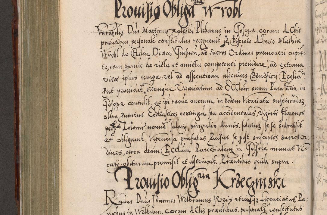 Zdjęcie nr 825 dla obiektu archiwalnego: Illistrissimo et revedissimo in Christo Patre Domino Domino Georgio Rzadziwił Miserone Divina Sacrostae R. E. Tituli S. Sixti Presbitero Cardinali Duce in Olyka et Niesswiesz ad Gubernacula Ecclessiae Cracoviensis cuius administratorialem a Sancta Sede Apostolica obtinverat feliciter sedente. Acta actorum, causarum, sententiarum tam deffinitivarum quam interloquutoriarum decretorum, obligationum, quietationum, recognitionum, constitutionum procuratorum etc. coram Reverendo Domino Stanislao Crassinskz de Crasne Archidiacono Cracoviensis, Scholastico Gnesnesis, Custode Plocensis etc. Vicario et Officiali Generali Cracoviensi in Ano Domini Millesimo Quingentesimo Nonagesimo Primo cuius indictio quarta pontificatus SS. Domini Nostri Gregorii XIIII Anno I psius prio feliciter incipiut