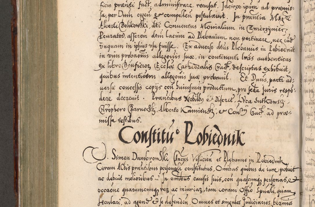 Zdjęcie nr 831 dla obiektu archiwalnego: Illistrissimo et revedissimo in Christo Patre Domino Domino Georgio Rzadziwił Miserone Divina Sacrostae R. E. Tituli S. Sixti Presbitero Cardinali Duce in Olyka et Niesswiesz ad Gubernacula Ecclessiae Cracoviensis cuius administratorialem a Sancta Sede Apostolica obtinverat feliciter sedente. Acta actorum, causarum, sententiarum tam deffinitivarum quam interloquutoriarum decretorum, obligationum, quietationum, recognitionum, constitutionum procuratorum etc. coram Reverendo Domino Stanislao Crassinskz de Crasne Archidiacono Cracoviensis, Scholastico Gnesnesis, Custode Plocensis etc. Vicario et Officiali Generali Cracoviensi in Ano Domini Millesimo Quingentesimo Nonagesimo Primo cuius indictio quarta pontificatus SS. Domini Nostri Gregorii XIIII Anno I psius prio feliciter incipiut
