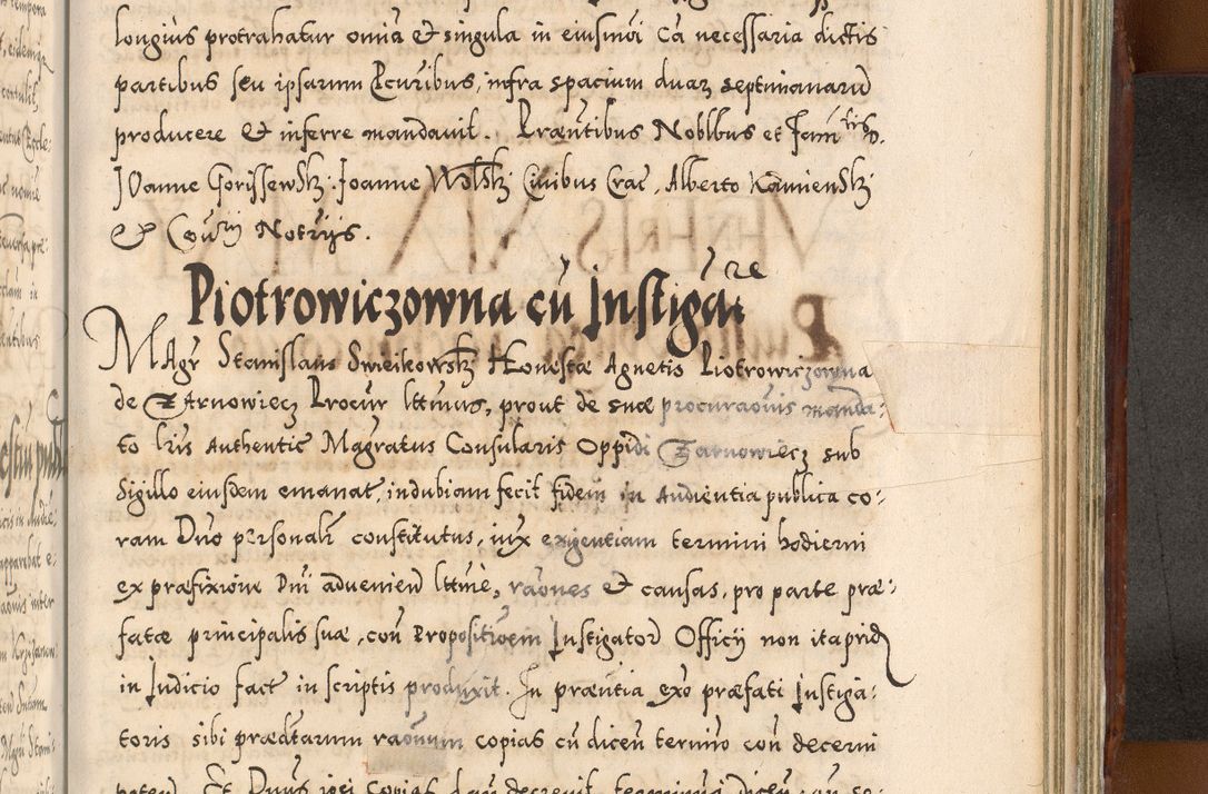 Zdjęcie nr 1125 dla obiektu archiwalnego: Illistrissimo et revedissimo in Christo Patre Domino Domino Georgio Rzadziwił Miserone Divina Sacrostae R. E. Tituli S. Sixti Presbitero Cardinali Duce in Olyka et Niesswiesz ad Gubernacula Ecclessiae Cracoviensis cuius administratorialem a Sancta Sede Apostolica obtinverat feliciter sedente. Acta actorum, causarum, sententiarum tam deffinitivarum quam interloquutoriarum decretorum, obligationum, quietationum, recognitionum, constitutionum procuratorum etc. coram Reverendo Domino Stanislao Crassinskz de Crasne Archidiacono Cracoviensis, Scholastico Gnesnesis, Custode Plocensis etc. Vicario et Officiali Generali Cracoviensi in Ano Domini Millesimo Quingentesimo Nonagesimo Primo cuius indictio quarta pontificatus SS. Domini Nostri Gregorii XIIII Anno I psius prio feliciter incipiut