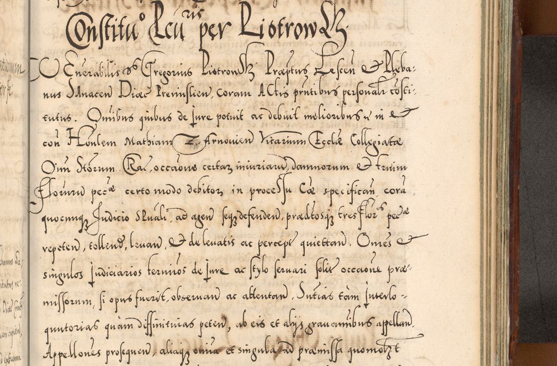 Zdjęcie nr 1115 dla obiektu archiwalnego: Illistrissimo et revedissimo in Christo Patre Domino Domino Georgio Rzadziwił Miserone Divina Sacrostae R. E. Tituli S. Sixti Presbitero Cardinali Duce in Olyka et Niesswiesz ad Gubernacula Ecclessiae Cracoviensis cuius administratorialem a Sancta Sede Apostolica obtinverat feliciter sedente. Acta actorum, causarum, sententiarum tam deffinitivarum quam interloquutoriarum decretorum, obligationum, quietationum, recognitionum, constitutionum procuratorum etc. coram Reverendo Domino Stanislao Crassinskz de Crasne Archidiacono Cracoviensis, Scholastico Gnesnesis, Custode Plocensis etc. Vicario et Officiali Generali Cracoviensi in Ano Domini Millesimo Quingentesimo Nonagesimo Primo cuius indictio quarta pontificatus SS. Domini Nostri Gregorii XIIII Anno I psius prio feliciter incipiut