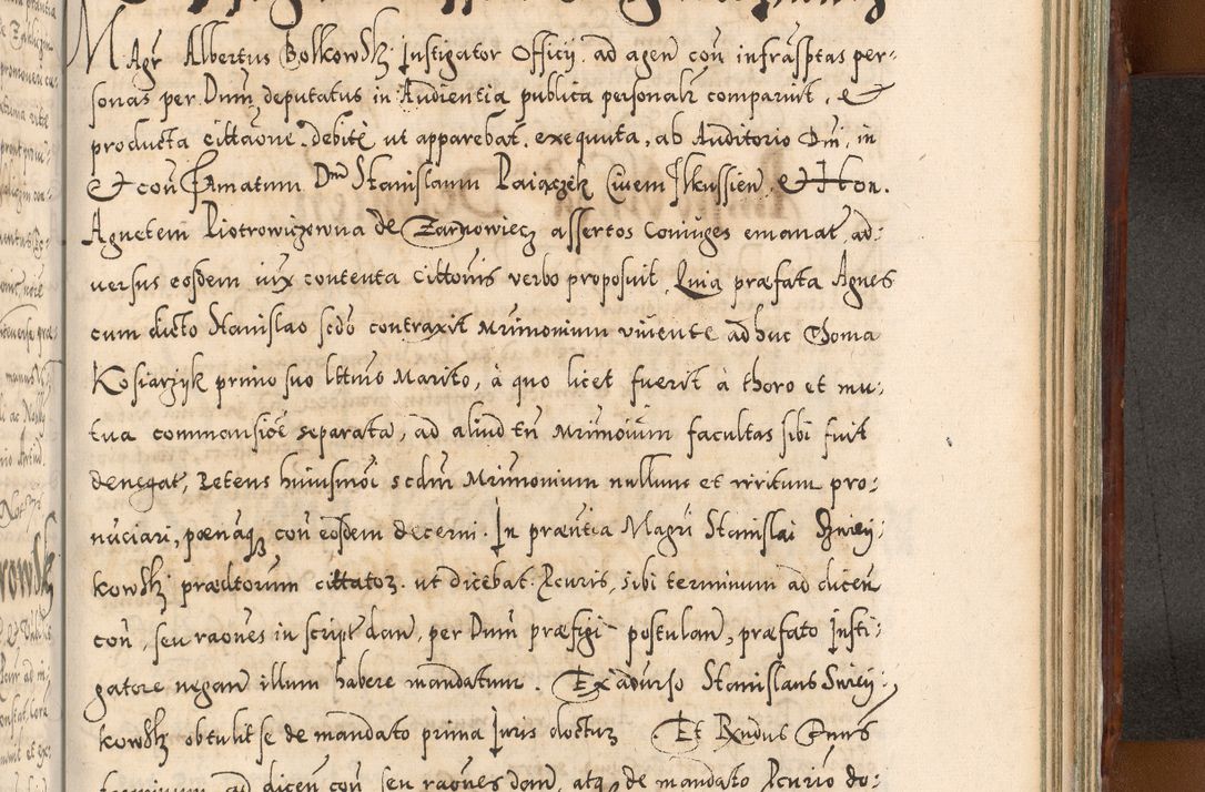 Zdjęcie nr 1119 dla obiektu archiwalnego: Illistrissimo et revedissimo in Christo Patre Domino Domino Georgio Rzadziwił Miserone Divina Sacrostae R. E. Tituli S. Sixti Presbitero Cardinali Duce in Olyka et Niesswiesz ad Gubernacula Ecclessiae Cracoviensis cuius administratorialem a Sancta Sede Apostolica obtinverat feliciter sedente. Acta actorum, causarum, sententiarum tam deffinitivarum quam interloquutoriarum decretorum, obligationum, quietationum, recognitionum, constitutionum procuratorum etc. coram Reverendo Domino Stanislao Crassinskz de Crasne Archidiacono Cracoviensis, Scholastico Gnesnesis, Custode Plocensis etc. Vicario et Officiali Generali Cracoviensi in Ano Domini Millesimo Quingentesimo Nonagesimo Primo cuius indictio quarta pontificatus SS. Domini Nostri Gregorii XIIII Anno I psius prio feliciter incipiut