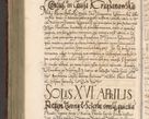 Zdjęcie nr 1104 dla obiektu archiwalnego: Illistrissimo et revedissimo in Christo Patre Domino Domino Georgio Rzadziwił Miserone Divina Sacrostae R. E. Tituli S. Sixti Presbitero Cardinali Duce in Olyka et Niesswiesz ad Gubernacula Ecclessiae Cracoviensis cuius administratorialem a Sancta Sede Apostolica obtinverat feliciter sedente. Acta actorum, causarum, sententiarum tam deffinitivarum quam interloquutoriarum decretorum, obligationum, quietationum, recognitionum, constitutionum procuratorum etc. coram Reverendo Domino Stanislao Crassinskz de Crasne Archidiacono Cracoviensis, Scholastico Gnesnesis, Custode Plocensis etc. Vicario et Officiali Generali Cracoviensi in Ano Domini Millesimo Quingentesimo Nonagesimo Primo cuius indictio quarta pontificatus SS. Domini Nostri Gregorii XIIII Anno I psius prio feliciter incipiut