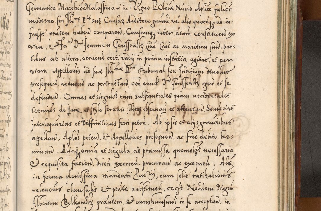 Zdjęcie nr 1101 dla obiektu archiwalnego: Illistrissimo et revedissimo in Christo Patre Domino Domino Georgio Rzadziwił Miserone Divina Sacrostae R. E. Tituli S. Sixti Presbitero Cardinali Duce in Olyka et Niesswiesz ad Gubernacula Ecclessiae Cracoviensis cuius administratorialem a Sancta Sede Apostolica obtinverat feliciter sedente. Acta actorum, causarum, sententiarum tam deffinitivarum quam interloquutoriarum decretorum, obligationum, quietationum, recognitionum, constitutionum procuratorum etc. coram Reverendo Domino Stanislao Crassinskz de Crasne Archidiacono Cracoviensis, Scholastico Gnesnesis, Custode Plocensis etc. Vicario et Officiali Generali Cracoviensi in Ano Domini Millesimo Quingentesimo Nonagesimo Primo cuius indictio quarta pontificatus SS. Domini Nostri Gregorii XIIII Anno I psius prio feliciter incipiut