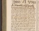 Zdjęcie nr 1098 dla obiektu archiwalnego: Illistrissimo et revedissimo in Christo Patre Domino Domino Georgio Rzadziwił Miserone Divina Sacrostae R. E. Tituli S. Sixti Presbitero Cardinali Duce in Olyka et Niesswiesz ad Gubernacula Ecclessiae Cracoviensis cuius administratorialem a Sancta Sede Apostolica obtinverat feliciter sedente. Acta actorum, causarum, sententiarum tam deffinitivarum quam interloquutoriarum decretorum, obligationum, quietationum, recognitionum, constitutionum procuratorum etc. coram Reverendo Domino Stanislao Crassinskz de Crasne Archidiacono Cracoviensis, Scholastico Gnesnesis, Custode Plocensis etc. Vicario et Officiali Generali Cracoviensi in Ano Domini Millesimo Quingentesimo Nonagesimo Primo cuius indictio quarta pontificatus SS. Domini Nostri Gregorii XIIII Anno I psius prio feliciter incipiut