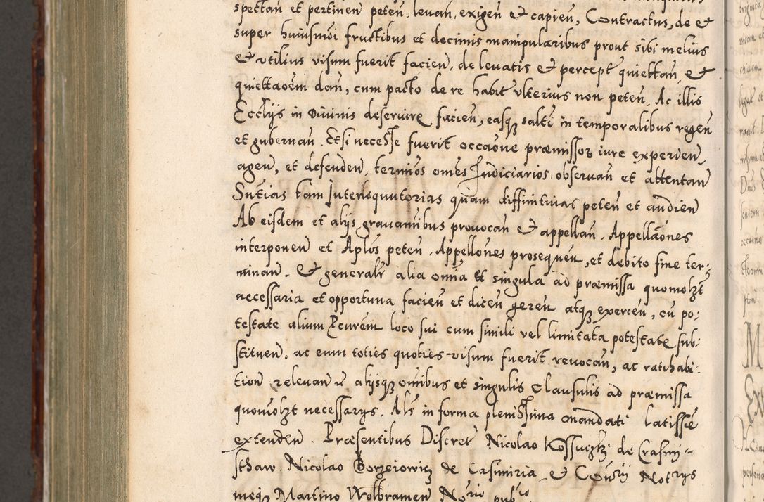 Zdjęcie nr 1092 dla obiektu archiwalnego: Illistrissimo et revedissimo in Christo Patre Domino Domino Georgio Rzadziwił Miserone Divina Sacrostae R. E. Tituli S. Sixti Presbitero Cardinali Duce in Olyka et Niesswiesz ad Gubernacula Ecclessiae Cracoviensis cuius administratorialem a Sancta Sede Apostolica obtinverat feliciter sedente. Acta actorum, causarum, sententiarum tam deffinitivarum quam interloquutoriarum decretorum, obligationum, quietationum, recognitionum, constitutionum procuratorum etc. coram Reverendo Domino Stanislao Crassinskz de Crasne Archidiacono Cracoviensis, Scholastico Gnesnesis, Custode Plocensis etc. Vicario et Officiali Generali Cracoviensi in Ano Domini Millesimo Quingentesimo Nonagesimo Primo cuius indictio quarta pontificatus SS. Domini Nostri Gregorii XIIII Anno I psius prio feliciter incipiut