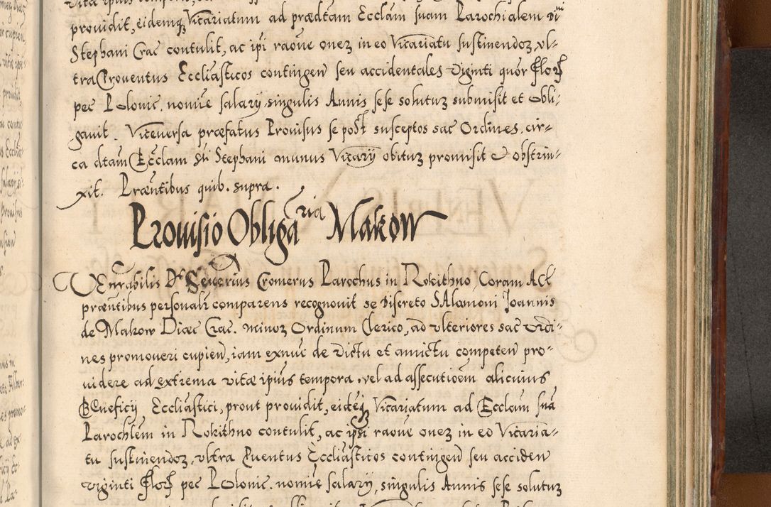 Zdjęcie nr 1085 dla obiektu archiwalnego: Illistrissimo et revedissimo in Christo Patre Domino Domino Georgio Rzadziwił Miserone Divina Sacrostae R. E. Tituli S. Sixti Presbitero Cardinali Duce in Olyka et Niesswiesz ad Gubernacula Ecclessiae Cracoviensis cuius administratorialem a Sancta Sede Apostolica obtinverat feliciter sedente. Acta actorum, causarum, sententiarum tam deffinitivarum quam interloquutoriarum decretorum, obligationum, quietationum, recognitionum, constitutionum procuratorum etc. coram Reverendo Domino Stanislao Crassinskz de Crasne Archidiacono Cracoviensis, Scholastico Gnesnesis, Custode Plocensis etc. Vicario et Officiali Generali Cracoviensi in Ano Domini Millesimo Quingentesimo Nonagesimo Primo cuius indictio quarta pontificatus SS. Domini Nostri Gregorii XIIII Anno I psius prio feliciter incipiut