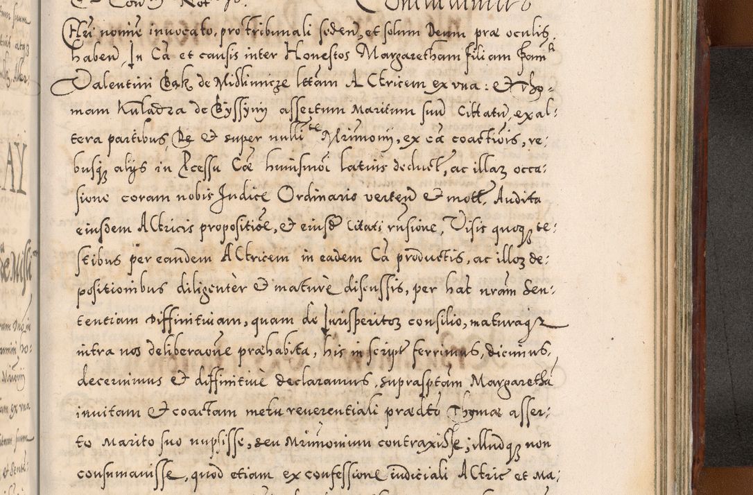 Zdjęcie nr 1129 dla obiektu archiwalnego: Illistrissimo et revedissimo in Christo Patre Domino Domino Georgio Rzadziwił Miserone Divina Sacrostae R. E. Tituli S. Sixti Presbitero Cardinali Duce in Olyka et Niesswiesz ad Gubernacula Ecclessiae Cracoviensis cuius administratorialem a Sancta Sede Apostolica obtinverat feliciter sedente. Acta actorum, causarum, sententiarum tam deffinitivarum quam interloquutoriarum decretorum, obligationum, quietationum, recognitionum, constitutionum procuratorum etc. coram Reverendo Domino Stanislao Crassinskz de Crasne Archidiacono Cracoviensis, Scholastico Gnesnesis, Custode Plocensis etc. Vicario et Officiali Generali Cracoviensi in Ano Domini Millesimo Quingentesimo Nonagesimo Primo cuius indictio quarta pontificatus SS. Domini Nostri Gregorii XIIII Anno I psius prio feliciter incipiut