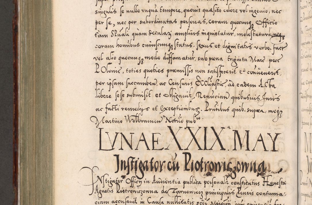 Zdjęcie nr 1132 dla obiektu archiwalnego: Illistrissimo et revedissimo in Christo Patre Domino Domino Georgio Rzadziwił Miserone Divina Sacrostae R. E. Tituli S. Sixti Presbitero Cardinali Duce in Olyka et Niesswiesz ad Gubernacula Ecclessiae Cracoviensis cuius administratorialem a Sancta Sede Apostolica obtinverat feliciter sedente. Acta actorum, causarum, sententiarum tam deffinitivarum quam interloquutoriarum decretorum, obligationum, quietationum, recognitionum, constitutionum procuratorum etc. coram Reverendo Domino Stanislao Crassinskz de Crasne Archidiacono Cracoviensis, Scholastico Gnesnesis, Custode Plocensis etc. Vicario et Officiali Generali Cracoviensi in Ano Domini Millesimo Quingentesimo Nonagesimo Primo cuius indictio quarta pontificatus SS. Domini Nostri Gregorii XIIII Anno I psius prio feliciter incipiut
