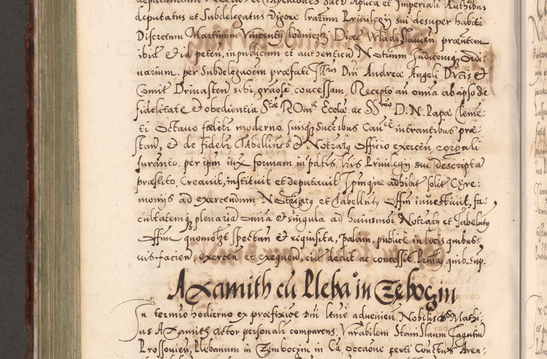 Zdjęcie nr 1201 dla obiektu archiwalnego: Illistrissimo et revedissimo in Christo Patre Domino Domino Georgio Rzadziwił Miserone Divina Sacrostae R. E. Tituli S. Sixti Presbitero Cardinali Duce in Olyka et Niesswiesz ad Gubernacula Ecclessiae Cracoviensis cuius administratorialem a Sancta Sede Apostolica obtinverat feliciter sedente. Acta actorum, causarum, sententiarum tam deffinitivarum quam interloquutoriarum decretorum, obligationum, quietationum, recognitionum, constitutionum procuratorum etc. coram Reverendo Domino Stanislao Crassinskz de Crasne Archidiacono Cracoviensis, Scholastico Gnesnesis, Custode Plocensis etc. Vicario et Officiali Generali Cracoviensi in Ano Domini Millesimo Quingentesimo Nonagesimo Primo cuius indictio quarta pontificatus SS. Domini Nostri Gregorii XIIII Anno I psius prio feliciter incipiut