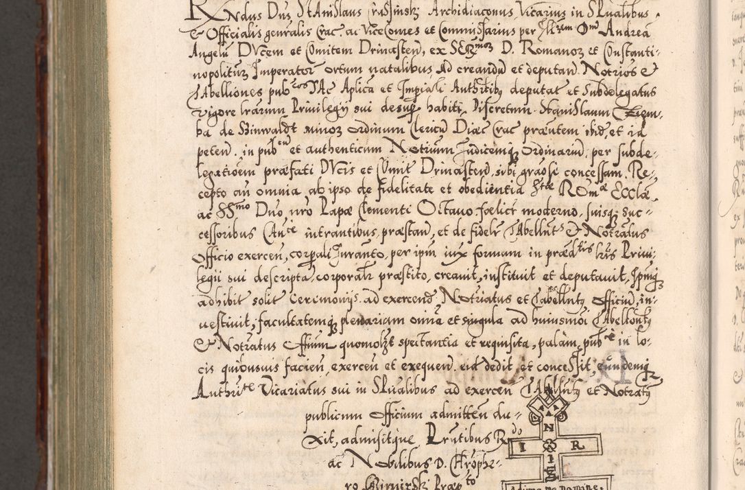 Zdjęcie nr 1195 dla obiektu archiwalnego: Illistrissimo et revedissimo in Christo Patre Domino Domino Georgio Rzadziwił Miserone Divina Sacrostae R. E. Tituli S. Sixti Presbitero Cardinali Duce in Olyka et Niesswiesz ad Gubernacula Ecclessiae Cracoviensis cuius administratorialem a Sancta Sede Apostolica obtinverat feliciter sedente. Acta actorum, causarum, sententiarum tam deffinitivarum quam interloquutoriarum decretorum, obligationum, quietationum, recognitionum, constitutionum procuratorum etc. coram Reverendo Domino Stanislao Crassinskz de Crasne Archidiacono Cracoviensis, Scholastico Gnesnesis, Custode Plocensis etc. Vicario et Officiali Generali Cracoviensi in Ano Domini Millesimo Quingentesimo Nonagesimo Primo cuius indictio quarta pontificatus SS. Domini Nostri Gregorii XIIII Anno I psius prio feliciter incipiut