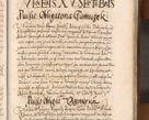 Zdjęcie nr 1174 dla obiektu archiwalnego: Illistrissimo et revedissimo in Christo Patre Domino Domino Georgio Rzadziwił Miserone Divina Sacrostae R. E. Tituli S. Sixti Presbitero Cardinali Duce in Olyka et Niesswiesz ad Gubernacula Ecclessiae Cracoviensis cuius administratorialem a Sancta Sede Apostolica obtinverat feliciter sedente. Acta actorum, causarum, sententiarum tam deffinitivarum quam interloquutoriarum decretorum, obligationum, quietationum, recognitionum, constitutionum procuratorum etc. coram Reverendo Domino Stanislao Crassinskz de Crasne Archidiacono Cracoviensis, Scholastico Gnesnesis, Custode Plocensis etc. Vicario et Officiali Generali Cracoviensi in Ano Domini Millesimo Quingentesimo Nonagesimo Primo cuius indictio quarta pontificatus SS. Domini Nostri Gregorii XIIII Anno I psius prio feliciter incipiut