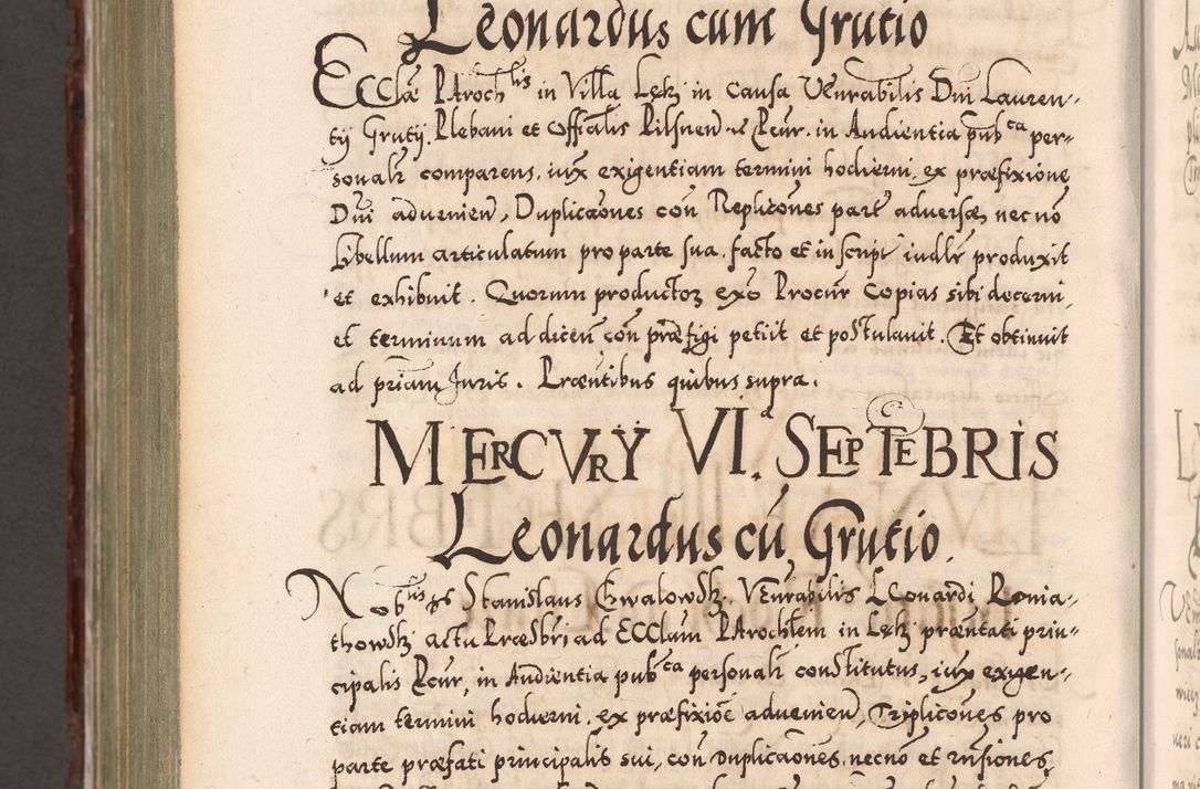 Zdjęcie nr 1171 dla obiektu archiwalnego: Illistrissimo et revedissimo in Christo Patre Domino Domino Georgio Rzadziwił Miserone Divina Sacrostae R. E. Tituli S. Sixti Presbitero Cardinali Duce in Olyka et Niesswiesz ad Gubernacula Ecclessiae Cracoviensis cuius administratorialem a Sancta Sede Apostolica obtinverat feliciter sedente. Acta actorum, causarum, sententiarum tam deffinitivarum quam interloquutoriarum decretorum, obligationum, quietationum, recognitionum, constitutionum procuratorum etc. coram Reverendo Domino Stanislao Crassinskz de Crasne Archidiacono Cracoviensis, Scholastico Gnesnesis, Custode Plocensis etc. Vicario et Officiali Generali Cracoviensi in Ano Domini Millesimo Quingentesimo Nonagesimo Primo cuius indictio quarta pontificatus SS. Domini Nostri Gregorii XIIII Anno I psius prio feliciter incipiut