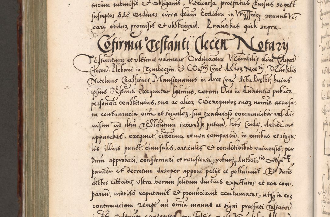 Zdjęcie nr 1169 dla obiektu archiwalnego: Illistrissimo et revedissimo in Christo Patre Domino Domino Georgio Rzadziwił Miserone Divina Sacrostae R. E. Tituli S. Sixti Presbitero Cardinali Duce in Olyka et Niesswiesz ad Gubernacula Ecclessiae Cracoviensis cuius administratorialem a Sancta Sede Apostolica obtinverat feliciter sedente. Acta actorum, causarum, sententiarum tam deffinitivarum quam interloquutoriarum decretorum, obligationum, quietationum, recognitionum, constitutionum procuratorum etc. coram Reverendo Domino Stanislao Crassinskz de Crasne Archidiacono Cracoviensis, Scholastico Gnesnesis, Custode Plocensis etc. Vicario et Officiali Generali Cracoviensi in Ano Domini Millesimo Quingentesimo Nonagesimo Primo cuius indictio quarta pontificatus SS. Domini Nostri Gregorii XIIII Anno I psius prio feliciter incipiut