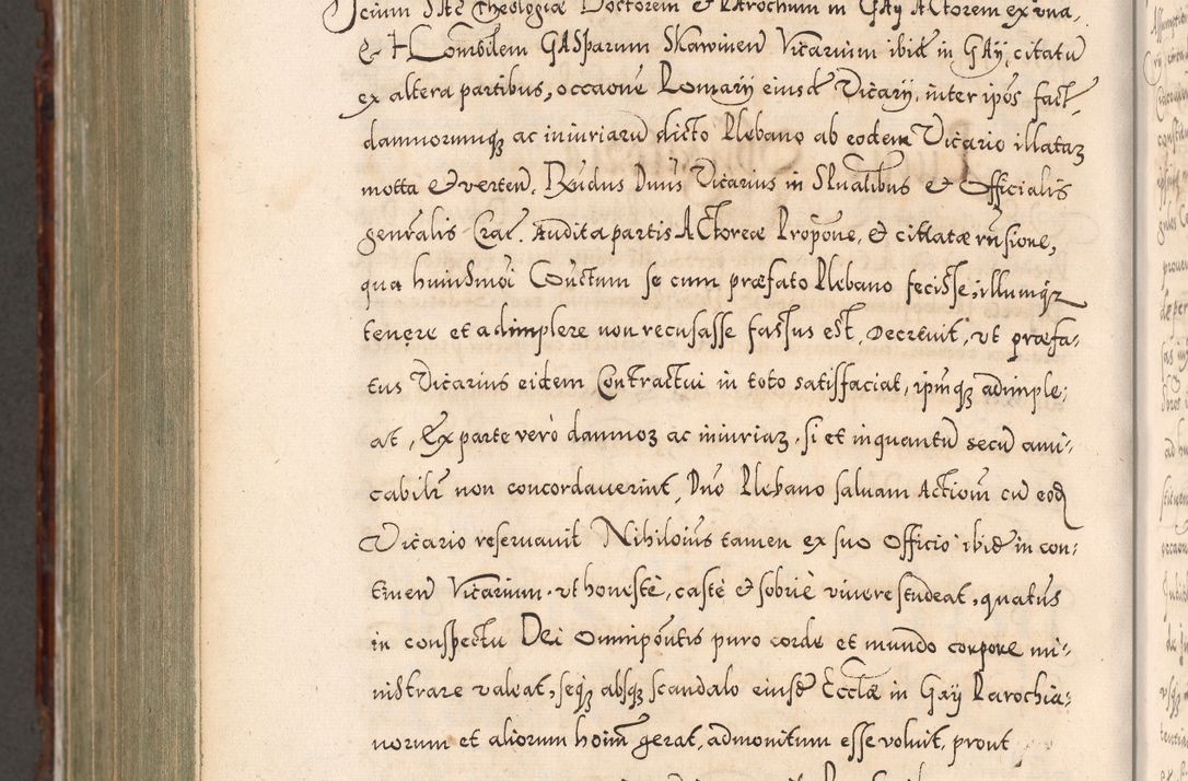 Zdjęcie nr 1156 dla obiektu archiwalnego: Illistrissimo et revedissimo in Christo Patre Domino Domino Georgio Rzadziwił Miserone Divina Sacrostae R. E. Tituli S. Sixti Presbitero Cardinali Duce in Olyka et Niesswiesz ad Gubernacula Ecclessiae Cracoviensis cuius administratorialem a Sancta Sede Apostolica obtinverat feliciter sedente. Acta actorum, causarum, sententiarum tam deffinitivarum quam interloquutoriarum decretorum, obligationum, quietationum, recognitionum, constitutionum procuratorum etc. coram Reverendo Domino Stanislao Crassinskz de Crasne Archidiacono Cracoviensis, Scholastico Gnesnesis, Custode Plocensis etc. Vicario et Officiali Generali Cracoviensi in Ano Domini Millesimo Quingentesimo Nonagesimo Primo cuius indictio quarta pontificatus SS. Domini Nostri Gregorii XIIII Anno I psius prio feliciter incipiut