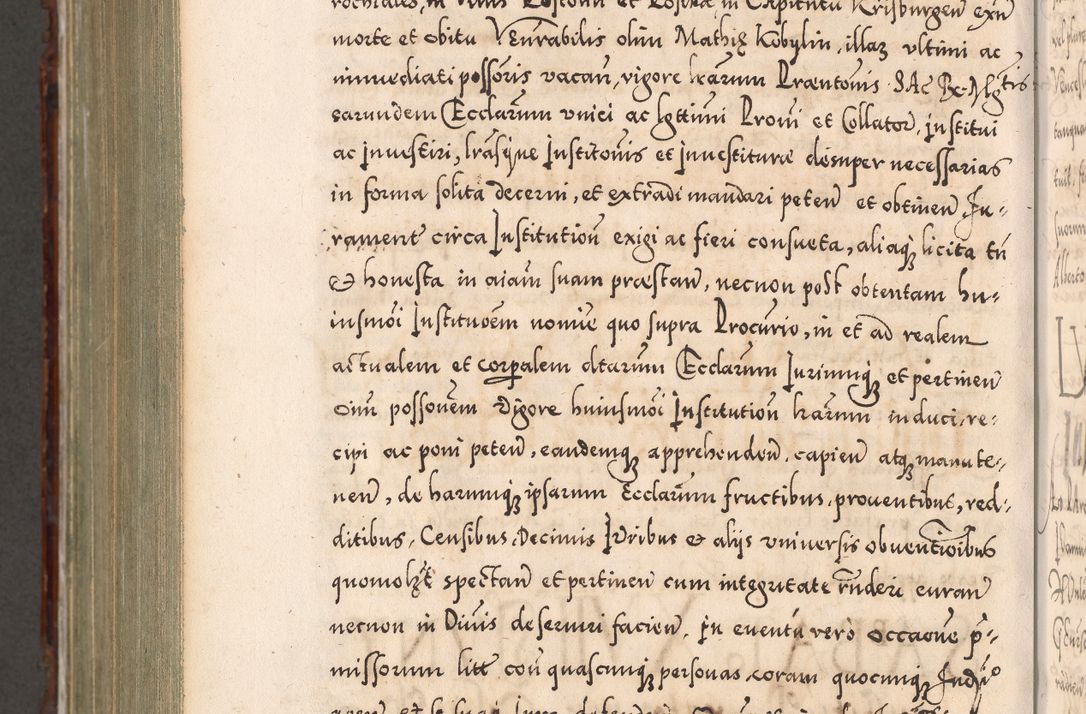 Zdjęcie nr 1140 dla obiektu archiwalnego: Illistrissimo et revedissimo in Christo Patre Domino Domino Georgio Rzadziwił Miserone Divina Sacrostae R. E. Tituli S. Sixti Presbitero Cardinali Duce in Olyka et Niesswiesz ad Gubernacula Ecclessiae Cracoviensis cuius administratorialem a Sancta Sede Apostolica obtinverat feliciter sedente. Acta actorum, causarum, sententiarum tam deffinitivarum quam interloquutoriarum decretorum, obligationum, quietationum, recognitionum, constitutionum procuratorum etc. coram Reverendo Domino Stanislao Crassinskz de Crasne Archidiacono Cracoviensis, Scholastico Gnesnesis, Custode Plocensis etc. Vicario et Officiali Generali Cracoviensi in Ano Domini Millesimo Quingentesimo Nonagesimo Primo cuius indictio quarta pontificatus SS. Domini Nostri Gregorii XIIII Anno I psius prio feliciter incipiut