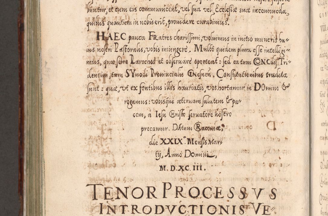 Zdjęcie nr 1291 dla obiektu archiwalnego: Illistrissimo et revedissimo in Christo Patre Domino Domino Georgio Rzadziwił Miserone Divina Sacrostae R. E. Tituli S. Sixti Presbitero Cardinali Duce in Olyka et Niesswiesz ad Gubernacula Ecclessiae Cracoviensis cuius administratorialem a Sancta Sede Apostolica obtinverat feliciter sedente. Acta actorum, causarum, sententiarum tam deffinitivarum quam interloquutoriarum decretorum, obligationum, quietationum, recognitionum, constitutionum procuratorum etc. coram Reverendo Domino Stanislao Crassinskz de Crasne Archidiacono Cracoviensis, Scholastico Gnesnesis, Custode Plocensis etc. Vicario et Officiali Generali Cracoviensi in Ano Domini Millesimo Quingentesimo Nonagesimo Primo cuius indictio quarta pontificatus SS. Domini Nostri Gregorii XIIII Anno I psius prio feliciter incipiut
