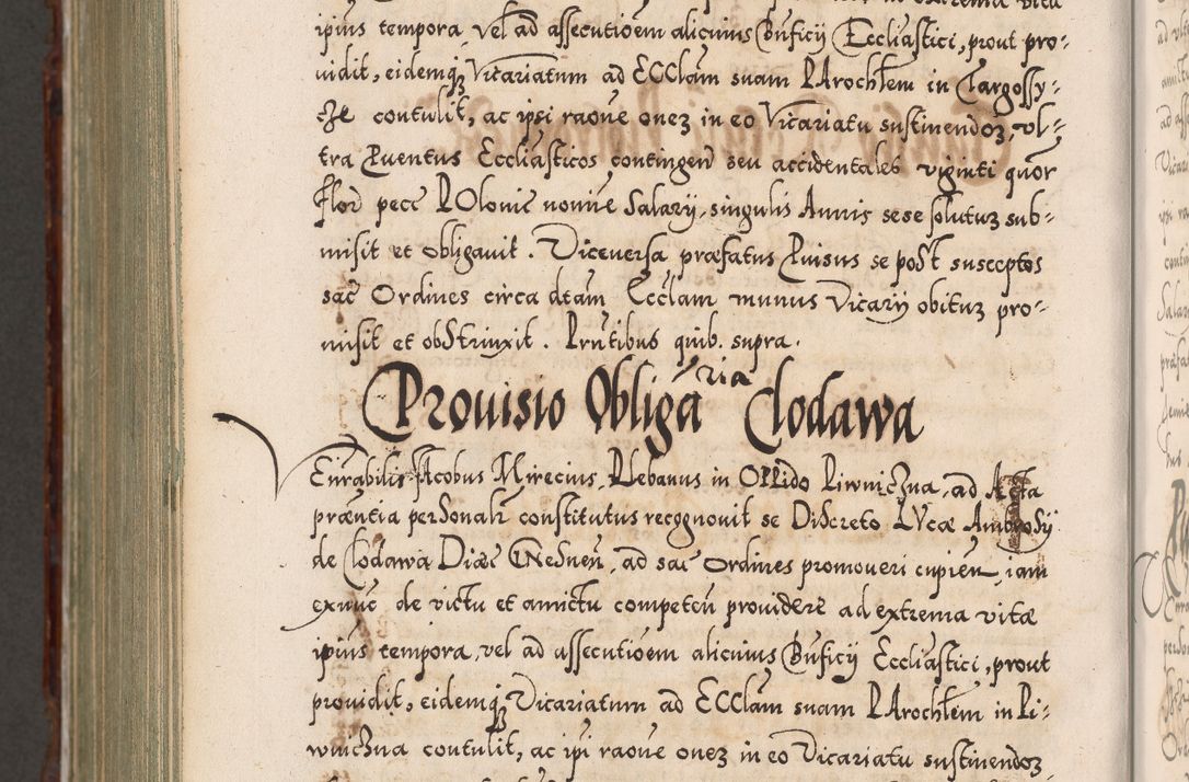 Zdjęcie nr 1262 dla obiektu archiwalnego: Illistrissimo et revedissimo in Christo Patre Domino Domino Georgio Rzadziwił Miserone Divina Sacrostae R. E. Tituli S. Sixti Presbitero Cardinali Duce in Olyka et Niesswiesz ad Gubernacula Ecclessiae Cracoviensis cuius administratorialem a Sancta Sede Apostolica obtinverat feliciter sedente. Acta actorum, causarum, sententiarum tam deffinitivarum quam interloquutoriarum decretorum, obligationum, quietationum, recognitionum, constitutionum procuratorum etc. coram Reverendo Domino Stanislao Crassinskz de Crasne Archidiacono Cracoviensis, Scholastico Gnesnesis, Custode Plocensis etc. Vicario et Officiali Generali Cracoviensi in Ano Domini Millesimo Quingentesimo Nonagesimo Primo cuius indictio quarta pontificatus SS. Domini Nostri Gregorii XIIII Anno I psius prio feliciter incipiut