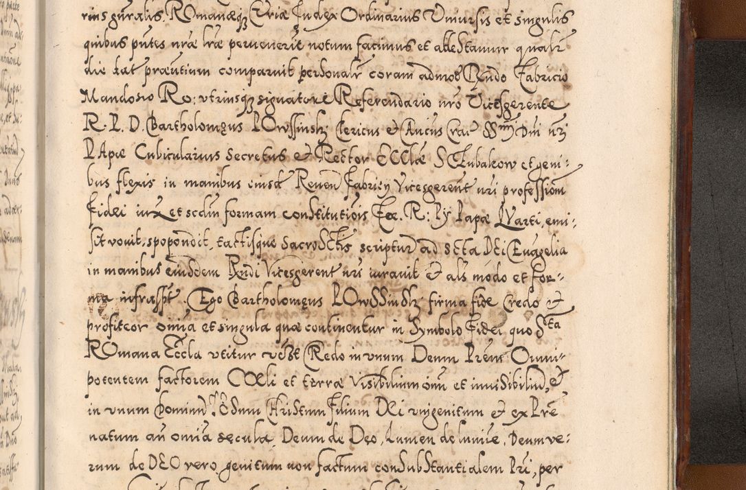 Zdjęcie nr 1250 dla obiektu archiwalnego: Illistrissimo et revedissimo in Christo Patre Domino Domino Georgio Rzadziwił Miserone Divina Sacrostae R. E. Tituli S. Sixti Presbitero Cardinali Duce in Olyka et Niesswiesz ad Gubernacula Ecclessiae Cracoviensis cuius administratorialem a Sancta Sede Apostolica obtinverat feliciter sedente. Acta actorum, causarum, sententiarum tam deffinitivarum quam interloquutoriarum decretorum, obligationum, quietationum, recognitionum, constitutionum procuratorum etc. coram Reverendo Domino Stanislao Crassinskz de Crasne Archidiacono Cracoviensis, Scholastico Gnesnesis, Custode Plocensis etc. Vicario et Officiali Generali Cracoviensi in Ano Domini Millesimo Quingentesimo Nonagesimo Primo cuius indictio quarta pontificatus SS. Domini Nostri Gregorii XIIII Anno I psius prio feliciter incipiut