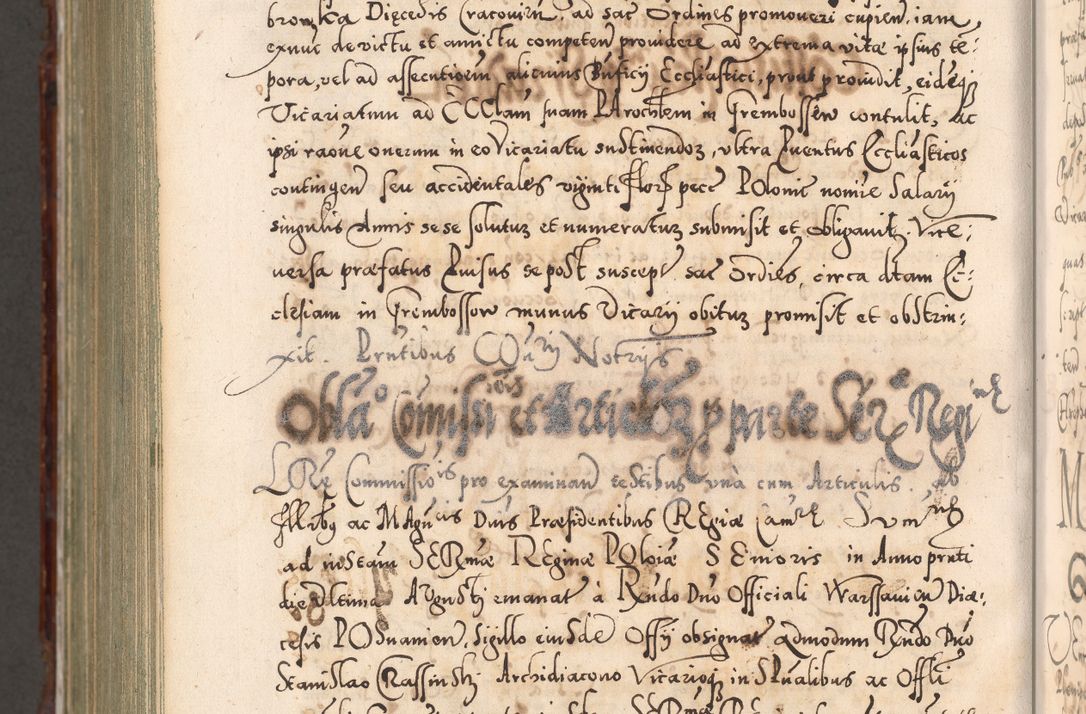 Zdjęcie nr 1241 dla obiektu archiwalnego: Illistrissimo et revedissimo in Christo Patre Domino Domino Georgio Rzadziwił Miserone Divina Sacrostae R. E. Tituli S. Sixti Presbitero Cardinali Duce in Olyka et Niesswiesz ad Gubernacula Ecclessiae Cracoviensis cuius administratorialem a Sancta Sede Apostolica obtinverat feliciter sedente. Acta actorum, causarum, sententiarum tam deffinitivarum quam interloquutoriarum decretorum, obligationum, quietationum, recognitionum, constitutionum procuratorum etc. coram Reverendo Domino Stanislao Crassinskz de Crasne Archidiacono Cracoviensis, Scholastico Gnesnesis, Custode Plocensis etc. Vicario et Officiali Generali Cracoviensi in Ano Domini Millesimo Quingentesimo Nonagesimo Primo cuius indictio quarta pontificatus SS. Domini Nostri Gregorii XIIII Anno I psius prio feliciter incipiut