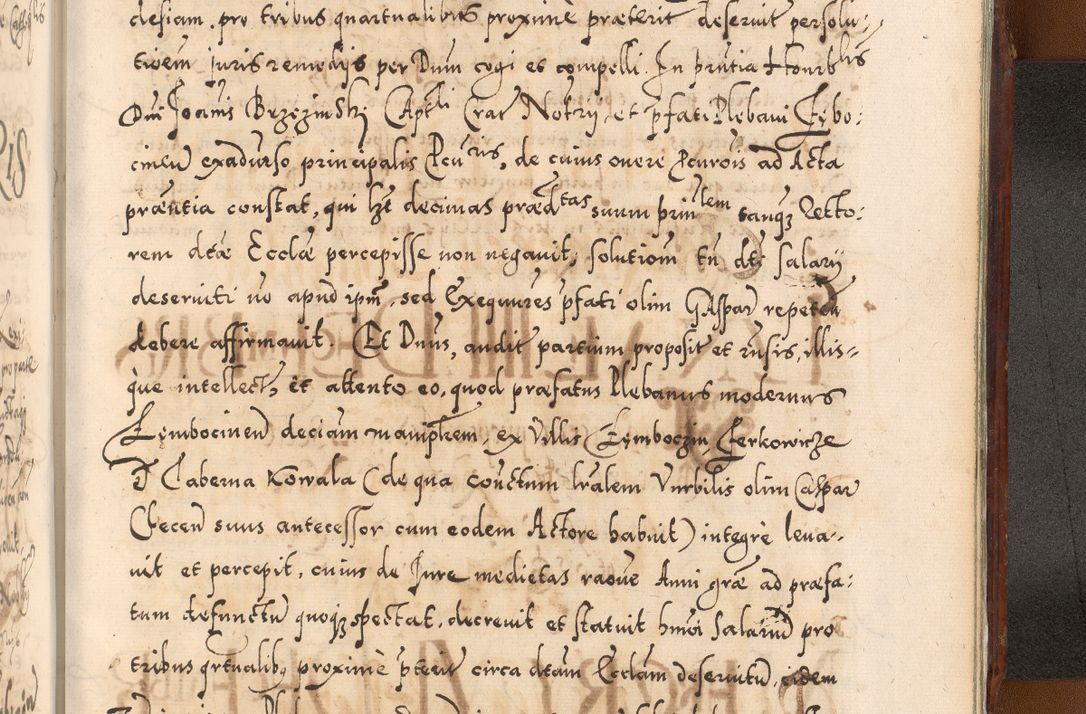 Zdjęcie nr 1244 dla obiektu archiwalnego: Illistrissimo et revedissimo in Christo Patre Domino Domino Georgio Rzadziwił Miserone Divina Sacrostae R. E. Tituli S. Sixti Presbitero Cardinali Duce in Olyka et Niesswiesz ad Gubernacula Ecclessiae Cracoviensis cuius administratorialem a Sancta Sede Apostolica obtinverat feliciter sedente. Acta actorum, causarum, sententiarum tam deffinitivarum quam interloquutoriarum decretorum, obligationum, quietationum, recognitionum, constitutionum procuratorum etc. coram Reverendo Domino Stanislao Crassinskz de Crasne Archidiacono Cracoviensis, Scholastico Gnesnesis, Custode Plocensis etc. Vicario et Officiali Generali Cracoviensi in Ano Domini Millesimo Quingentesimo Nonagesimo Primo cuius indictio quarta pontificatus SS. Domini Nostri Gregorii XIIII Anno I psius prio feliciter incipiut