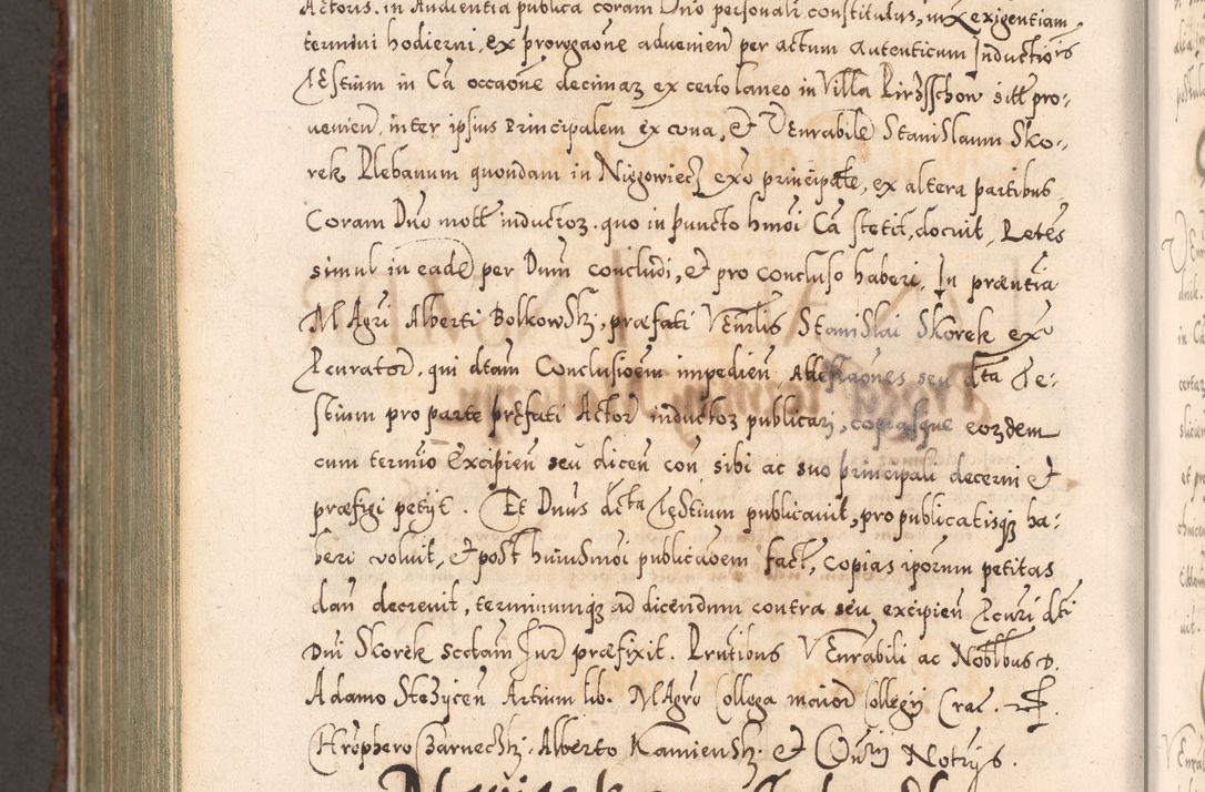 Zdjęcie nr 1219 dla obiektu archiwalnego: Illistrissimo et revedissimo in Christo Patre Domino Domino Georgio Rzadziwił Miserone Divina Sacrostae R. E. Tituli S. Sixti Presbitero Cardinali Duce in Olyka et Niesswiesz ad Gubernacula Ecclessiae Cracoviensis cuius administratorialem a Sancta Sede Apostolica obtinverat feliciter sedente. Acta actorum, causarum, sententiarum tam deffinitivarum quam interloquutoriarum decretorum, obligationum, quietationum, recognitionum, constitutionum procuratorum etc. coram Reverendo Domino Stanislao Crassinskz de Crasne Archidiacono Cracoviensis, Scholastico Gnesnesis, Custode Plocensis etc. Vicario et Officiali Generali Cracoviensi in Ano Domini Millesimo Quingentesimo Nonagesimo Primo cuius indictio quarta pontificatus SS. Domini Nostri Gregorii XIIII Anno I psius prio feliciter incipiut