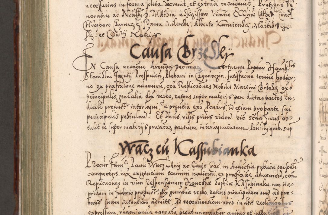 Zdjęcie nr 1213 dla obiektu archiwalnego: Illistrissimo et revedissimo in Christo Patre Domino Domino Georgio Rzadziwił Miserone Divina Sacrostae R. E. Tituli S. Sixti Presbitero Cardinali Duce in Olyka et Niesswiesz ad Gubernacula Ecclessiae Cracoviensis cuius administratorialem a Sancta Sede Apostolica obtinverat feliciter sedente. Acta actorum, causarum, sententiarum tam deffinitivarum quam interloquutoriarum decretorum, obligationum, quietationum, recognitionum, constitutionum procuratorum etc. coram Reverendo Domino Stanislao Crassinskz de Crasne Archidiacono Cracoviensis, Scholastico Gnesnesis, Custode Plocensis etc. Vicario et Officiali Generali Cracoviensi in Ano Domini Millesimo Quingentesimo Nonagesimo Primo cuius indictio quarta pontificatus SS. Domini Nostri Gregorii XIIII Anno I psius prio feliciter incipiut