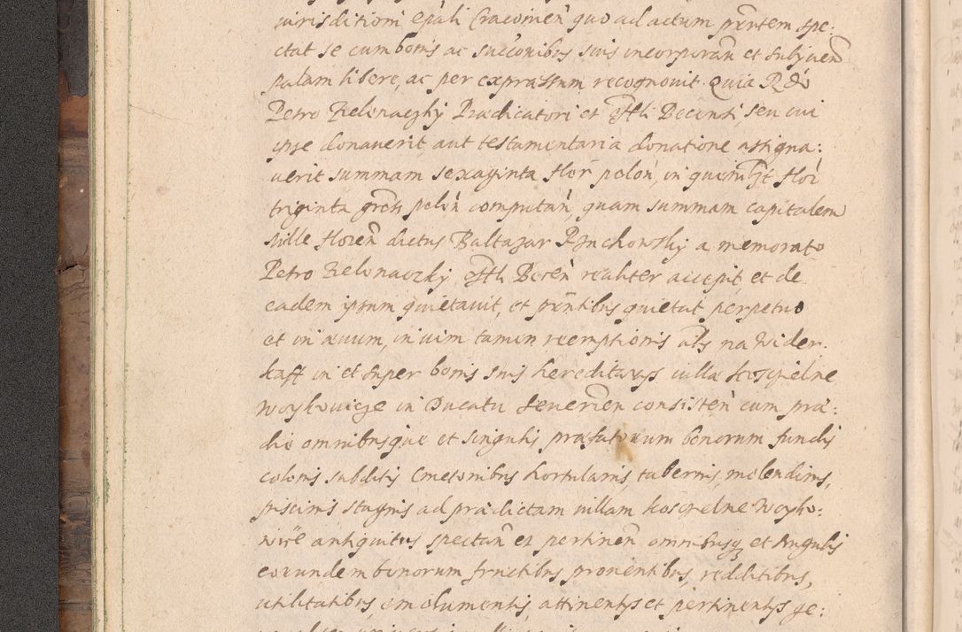 Zdjęcie nr 28 dla obiektu archiwalnego: Acta actorum causarum obligationum institutionum decretorum constitutionum quietationum resignationum cissionum et atiaru obsernationum tam indiciariarum quam extra indiciariarum coram Admodum Reverendo Domino Joanne Zerzynski Canonico Vicario in Spiritualibus et Officiali generali Cracoviensis ad Annum Domini Millesimum Sextentissimum Vigesimum Indictione tertia Pontificatus SSmi D. N. D. Pauli Divina pronidentia Papae V. foeliciter moderni anno ipsins subfelici regimine Diocesis Cracoviensis Illustrissimi ac Reverendissimi D. N. D. Martini Szyszkowski Deigratia Episcopus Cracoviensis Ducis Severiensis in continuantur.