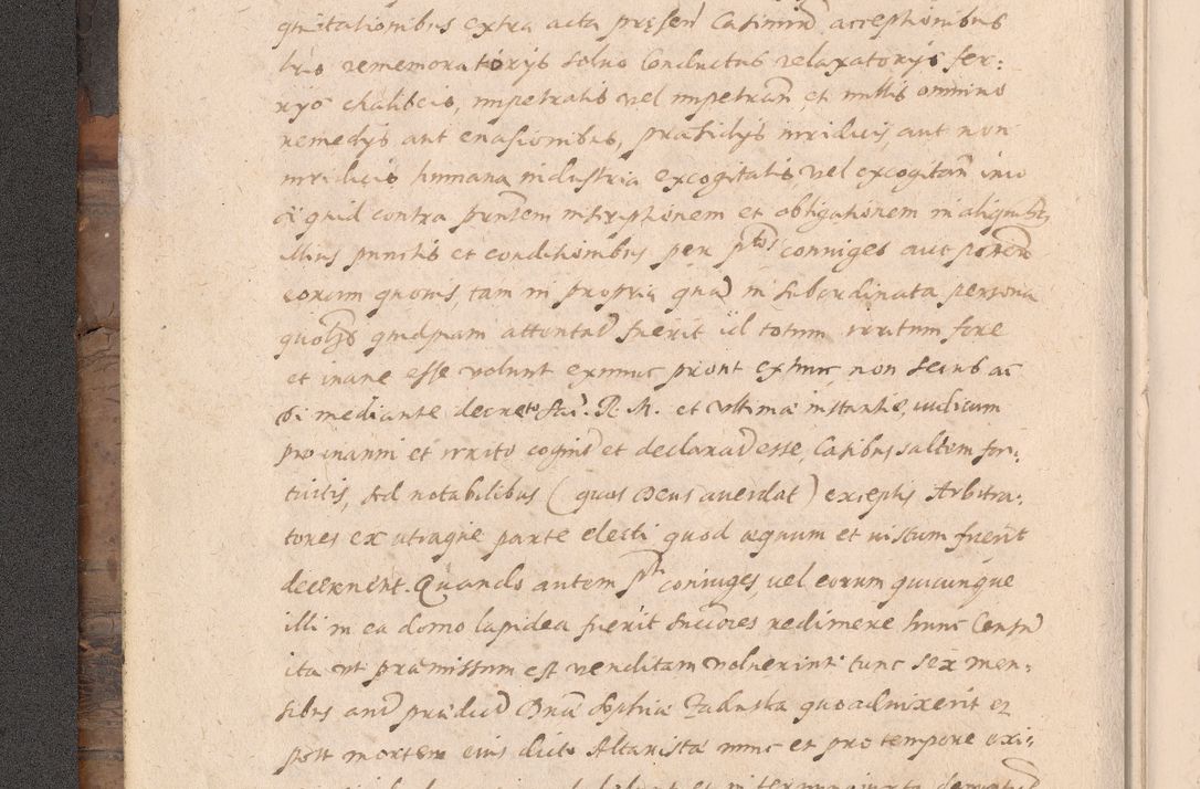 Zdjęcie nr 16 dla obiektu archiwalnego: Acta actorum causarum obligationum institutionum decretorum constitutionum quietationum resignationum cissionum et atiaru obsernationum tam indiciariarum quam extra indiciariarum coram Admodum Reverendo Domino Joanne Zerzynski Canonico Vicario in Spiritualibus et Officiali generali Cracoviensis ad Annum Domini Millesimum Sextentissimum Vigesimum Indictione tertia Pontificatus SSmi D. N. D. Pauli Divina pronidentia Papae V. foeliciter moderni anno ipsins subfelici regimine Diocesis Cracoviensis Illustrissimi ac Reverendissimi D. N. D. Martini Szyszkowski Deigratia Episcopus Cracoviensis Ducis Severiensis in continuantur.
