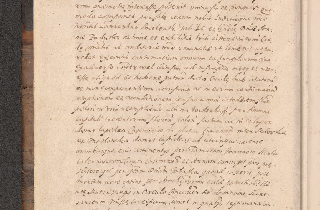 Zdjęcie nr 12 dla obiektu archiwalnego: Acta actorum causarum obligationum institutionum decretorum constitutionum quietationum resignationum cissionum et atiaru obsernationum tam indiciariarum quam extra indiciariarum coram Admodum Reverendo Domino Joanne Zerzynski Canonico Vicario in Spiritualibus et Officiali generali Cracoviensis ad Annum Domini Millesimum Sextentissimum Vigesimum Indictione tertia Pontificatus SSmi D. N. D. Pauli Divina pronidentia Papae V. foeliciter moderni anno ipsins subfelici regimine Diocesis Cracoviensis Illustrissimi ac Reverendissimi D. N. D. Martini Szyszkowski Deigratia Episcopus Cracoviensis Ducis Severiensis in continuantur.