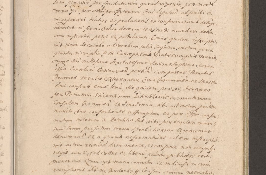 Zdjęcie nr 13 dla obiektu archiwalnego: Acta actorum causarum obligationum institutionum decretorum constitutionum quietationum resignationum cissionum et atiaru obsernationum tam indiciariarum quam extra indiciariarum coram Admodum Reverendo Domino Joanne Zerzynski Canonico Vicario in Spiritualibus et Officiali generali Cracoviensis ad Annum Domini Millesimum Sextentissimum Vigesimum Indictione tertia Pontificatus SSmi D. N. D. Pauli Divina pronidentia Papae V. foeliciter moderni anno ipsins subfelici regimine Diocesis Cracoviensis Illustrissimi ac Reverendissimi D. N. D. Martini Szyszkowski Deigratia Episcopus Cracoviensis Ducis Severiensis in continuantur.